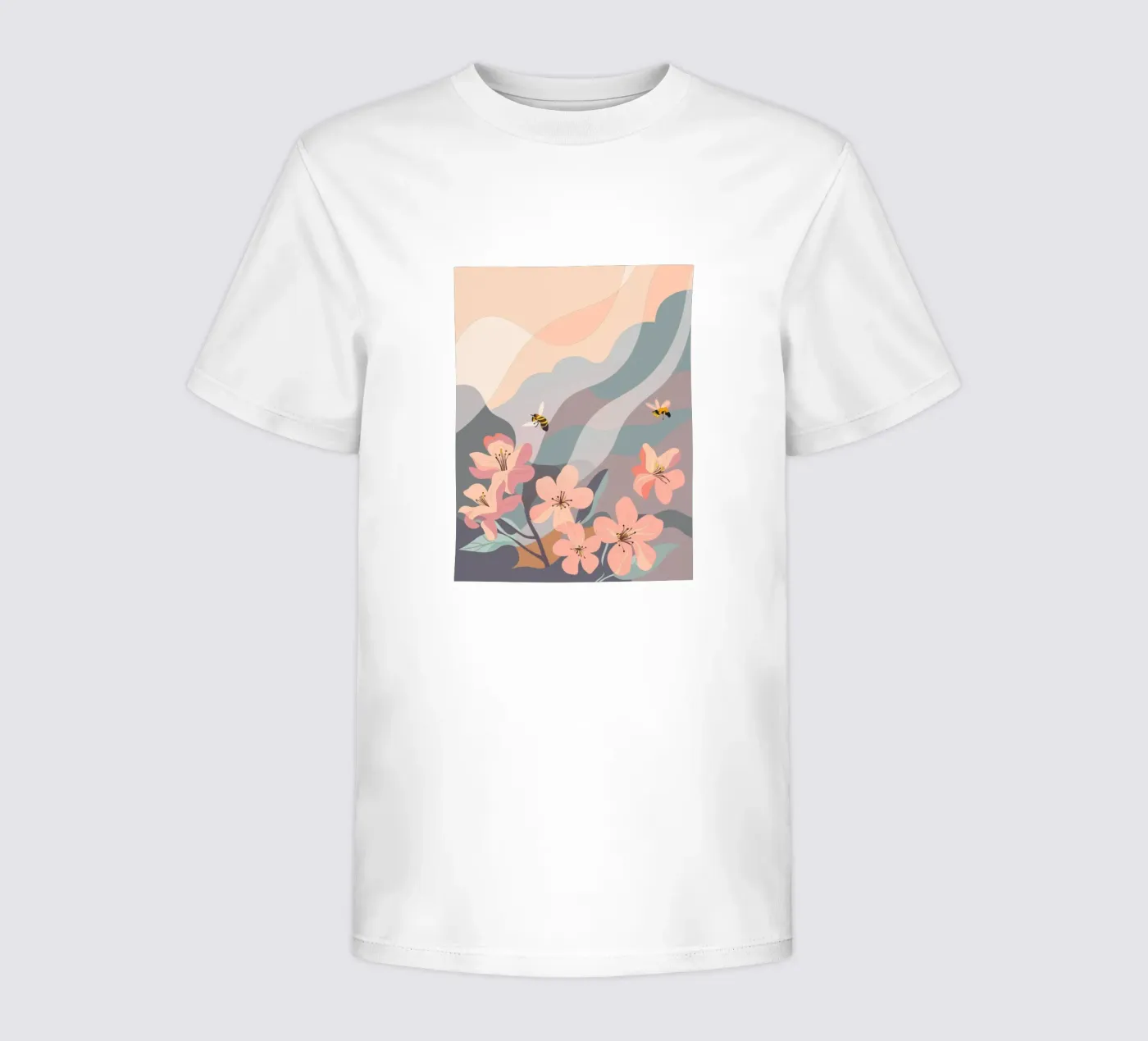 Fiori e api t-shirt bambini da HAPPY SHOP