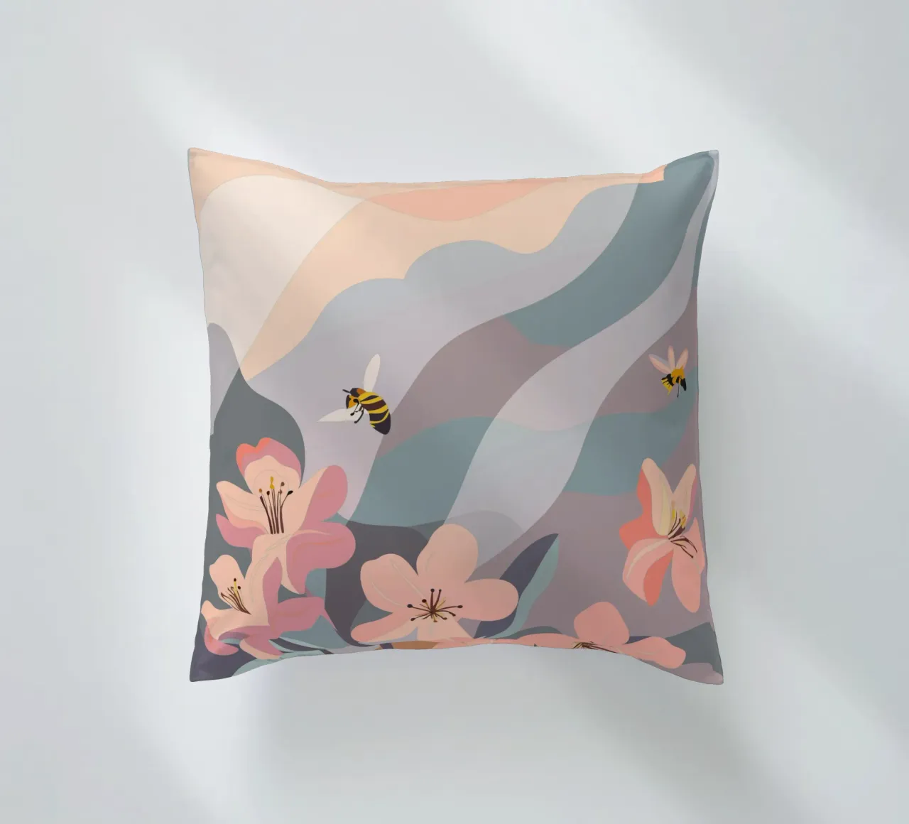 Fiori e api cuscino da HAPPY SHOP