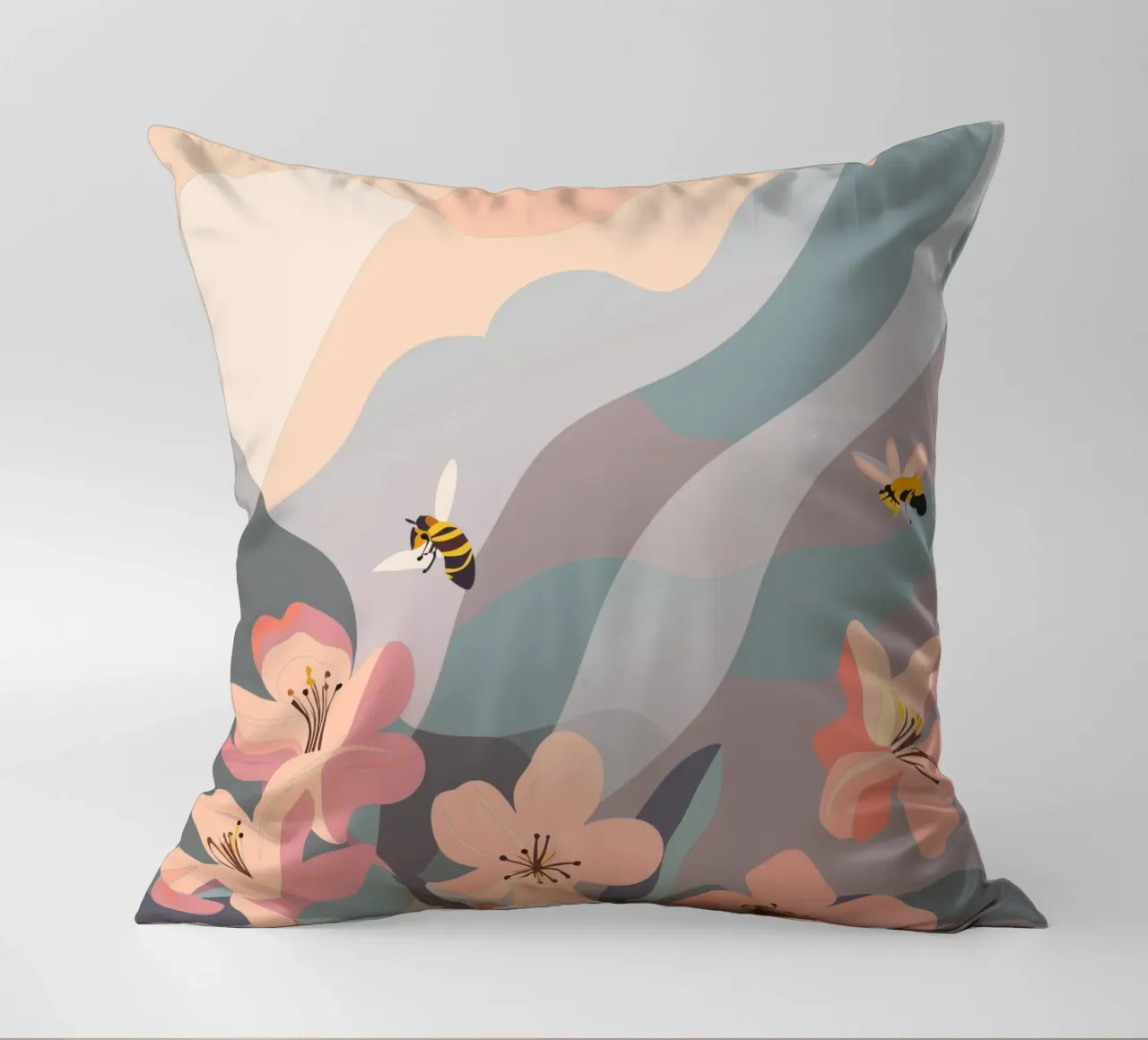 Fiori e api cuscino da HAPPY SHOP