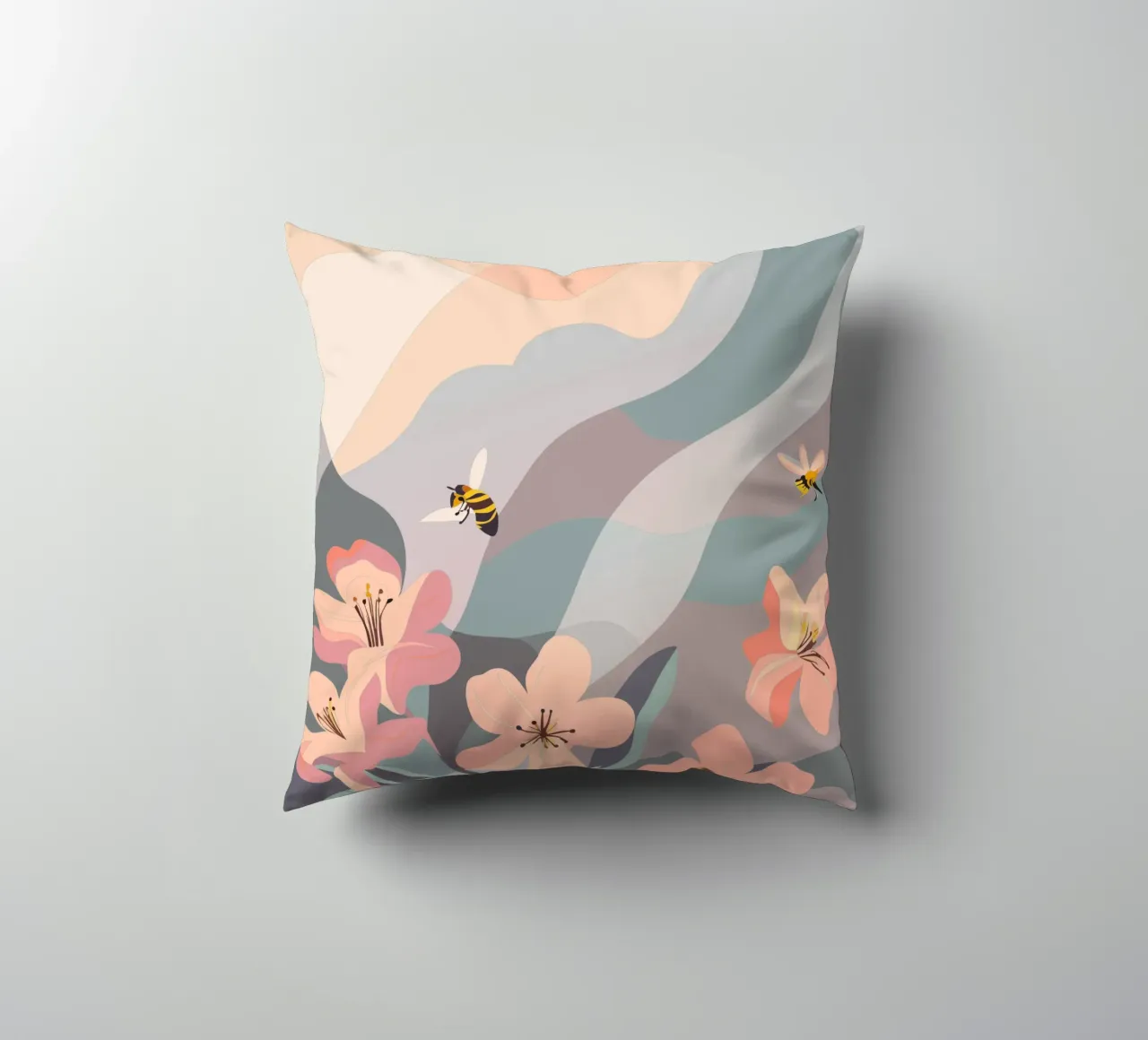 Fiori e api cuscino da HAPPY SHOP