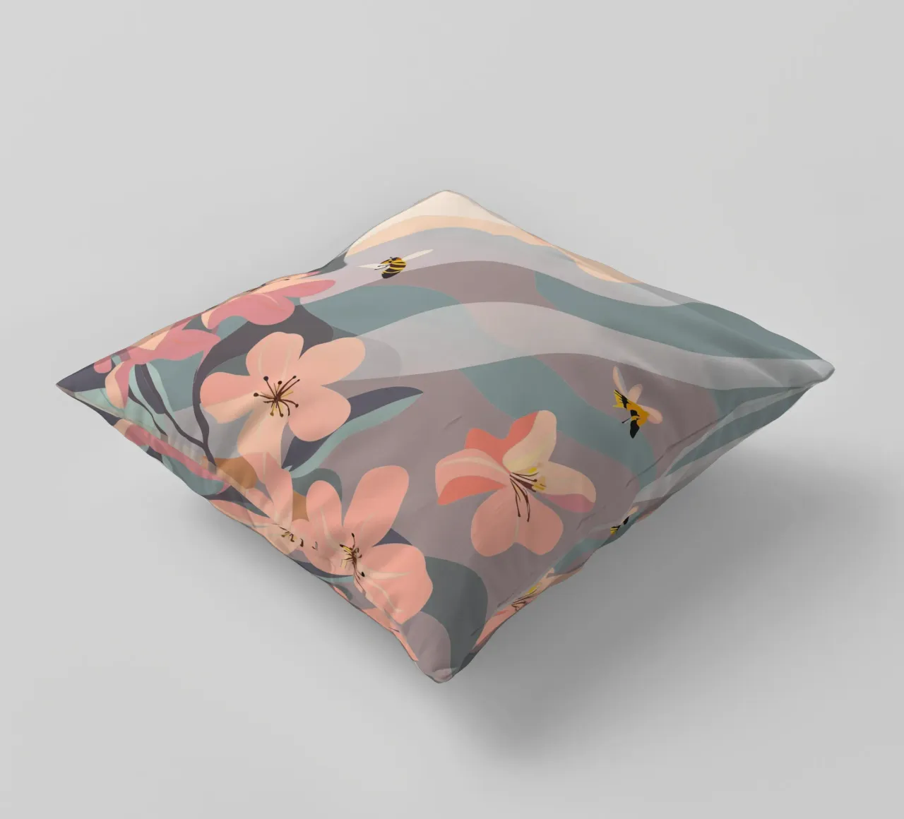 Fiori e api cuscino da HAPPY SHOP