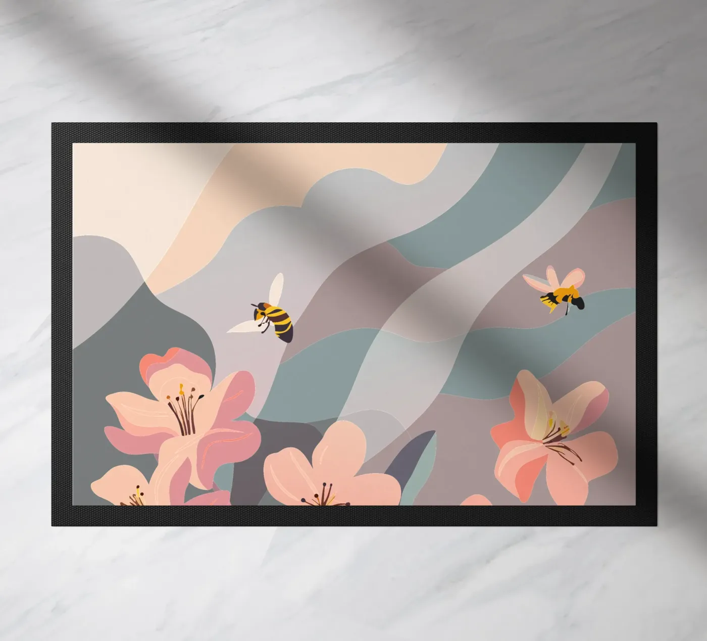 Fiori e api zerbino da HAPPY SHOP