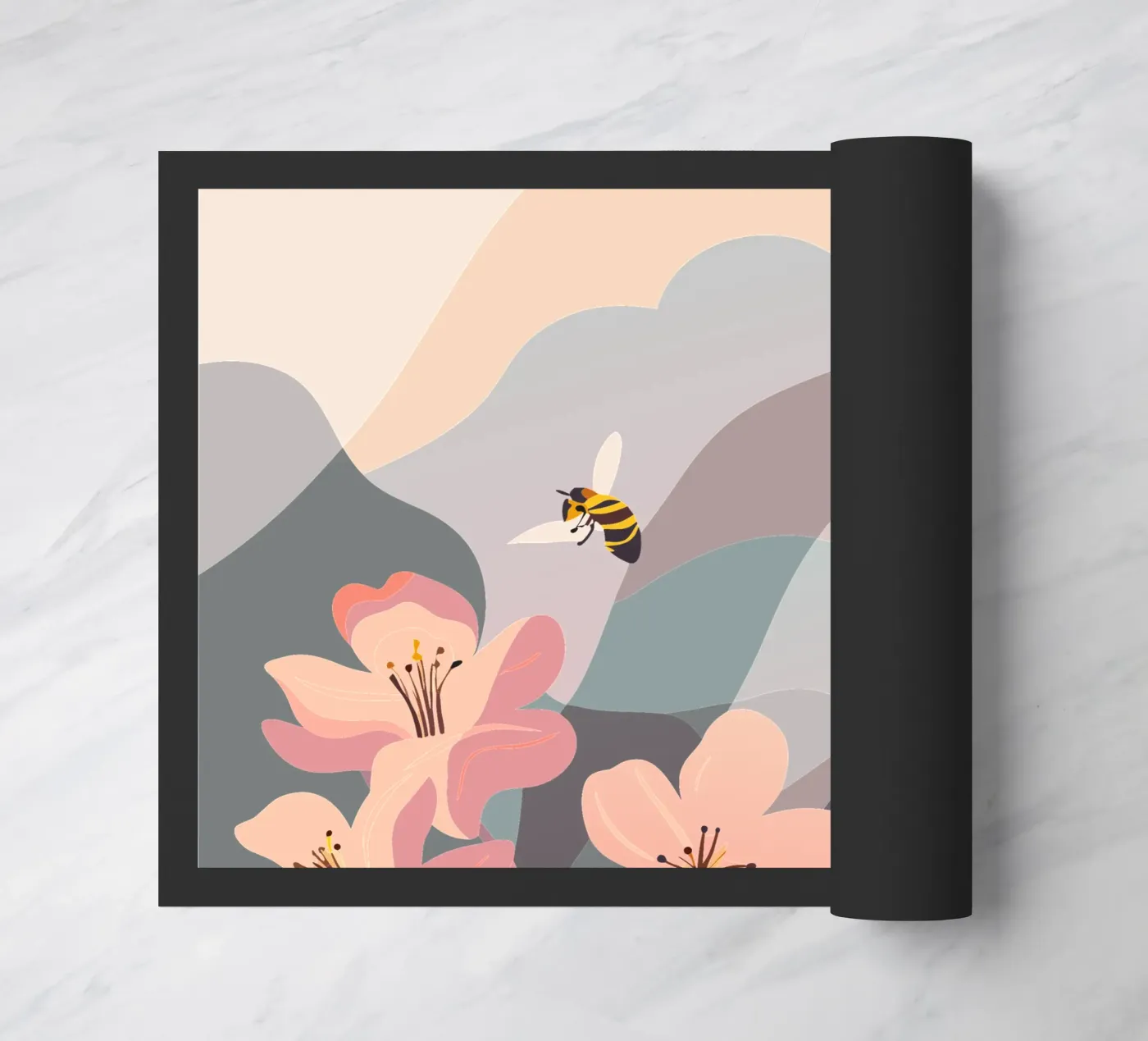 Fiori e api zerbino da HAPPY SHOP