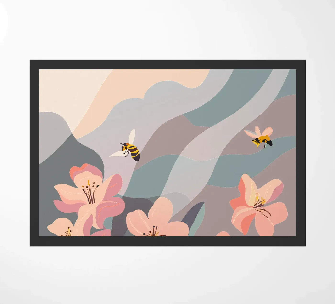 Fiori e api zerbino da HAPPY SHOP