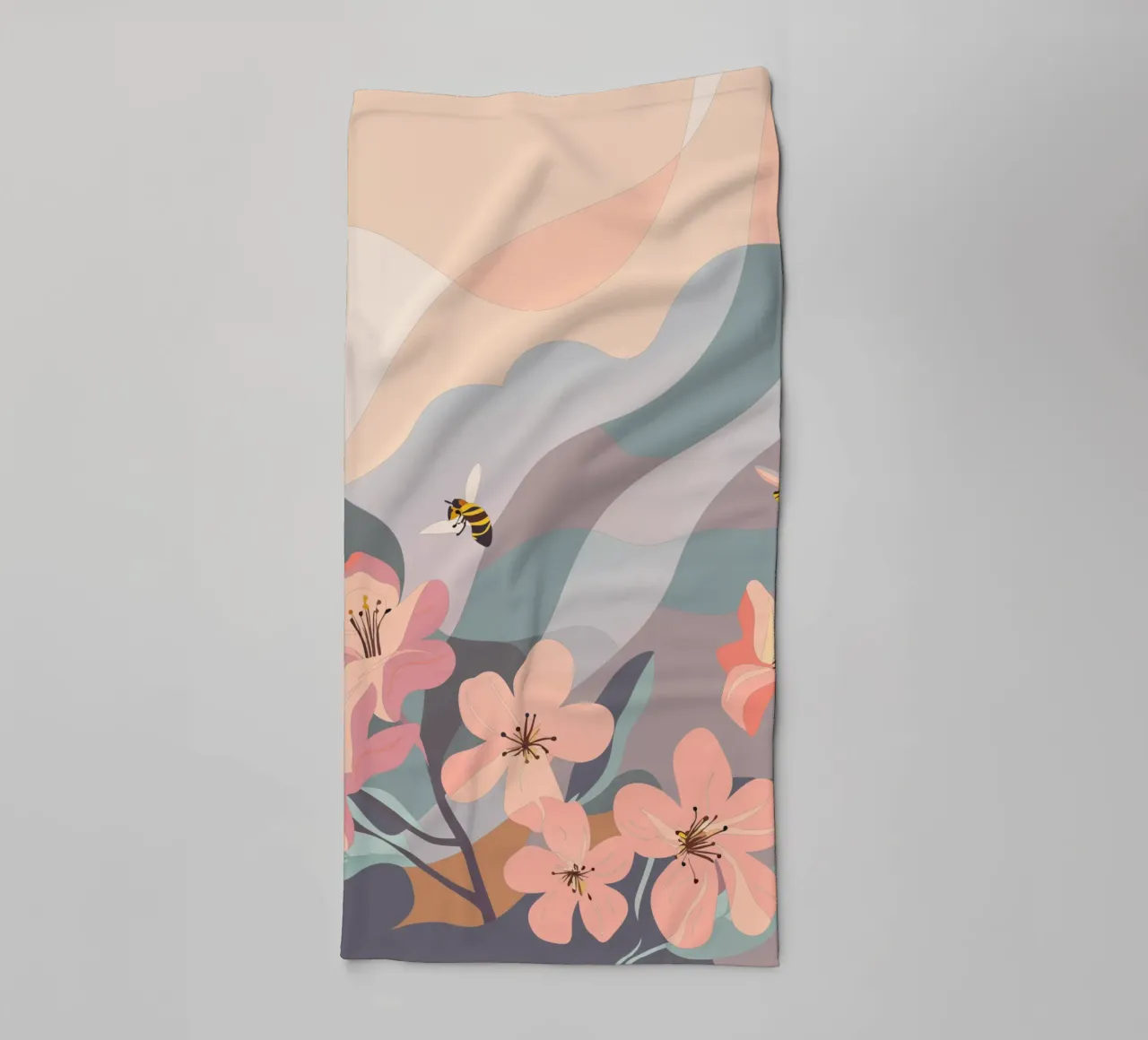 Fiori e api asciugamano da bagno da HAPPY SHOP