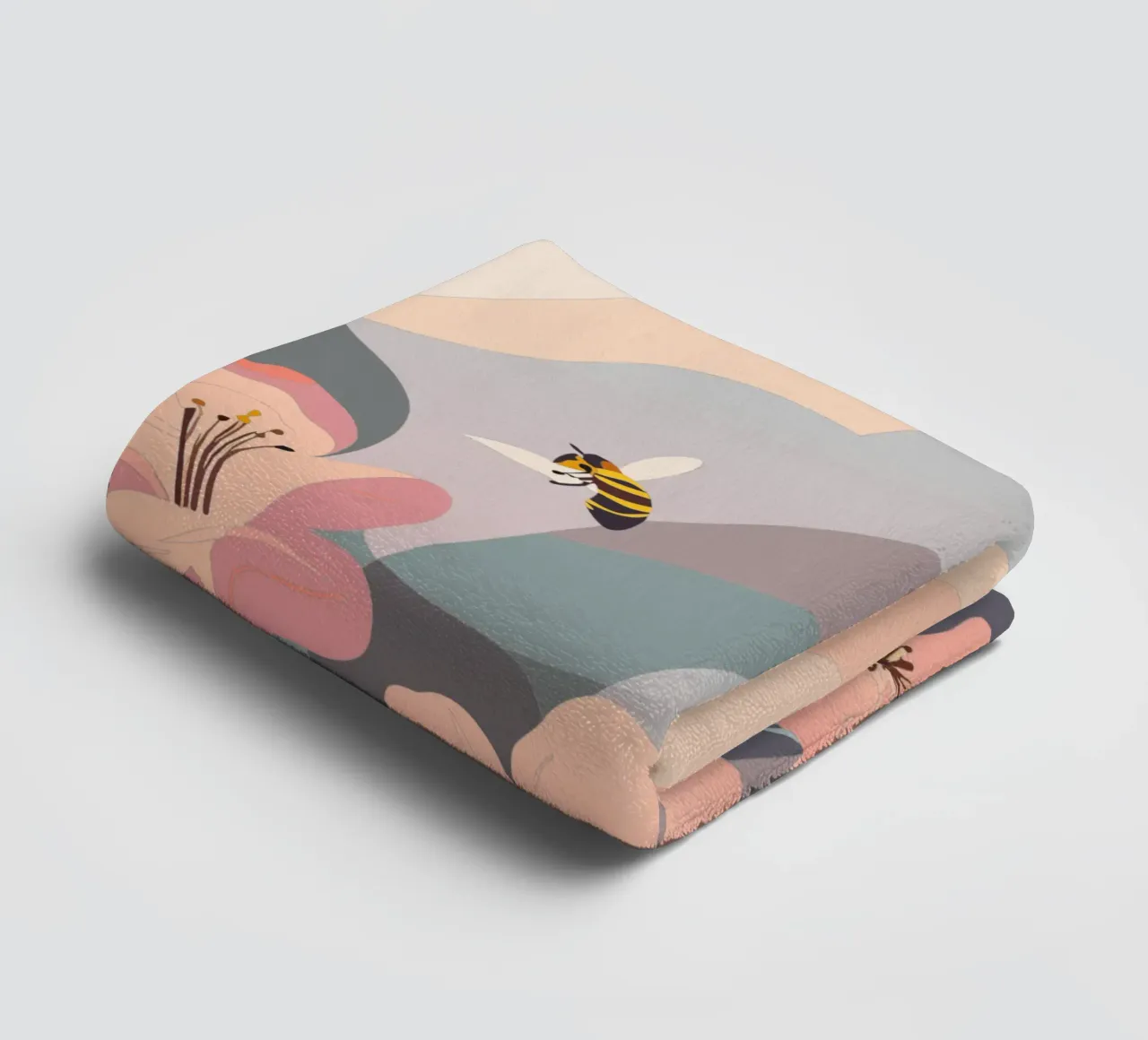 Fiori e api asciugamano da bagno da HAPPY SHOP