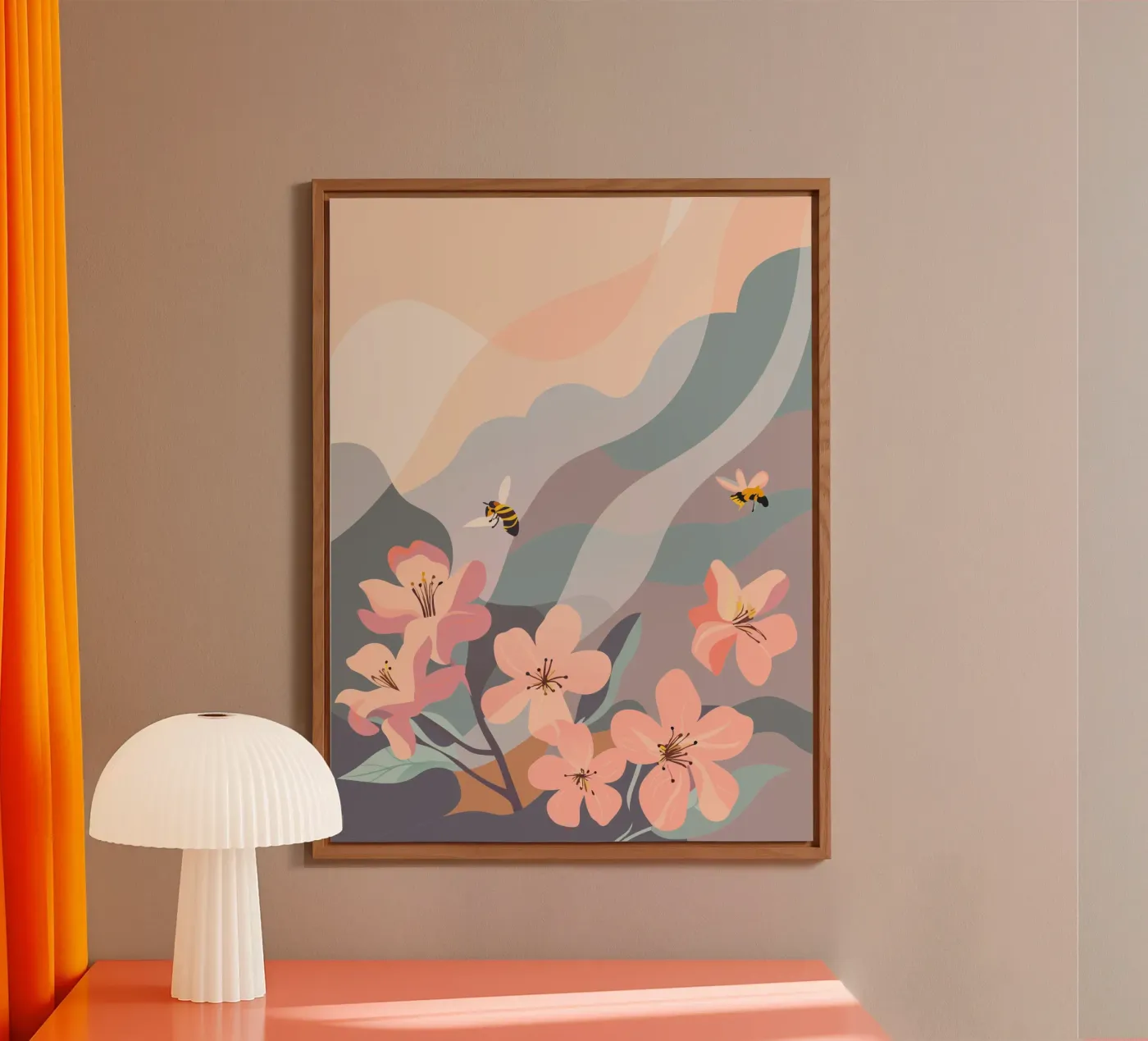 Flowers and Bees forex plate by HAPPY SHOP