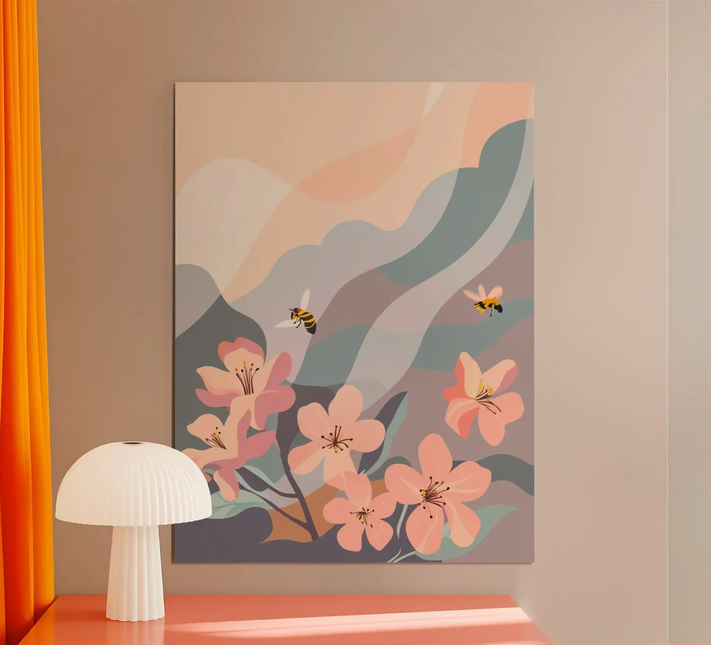 Fiori e api poster da HAPPY SHOP