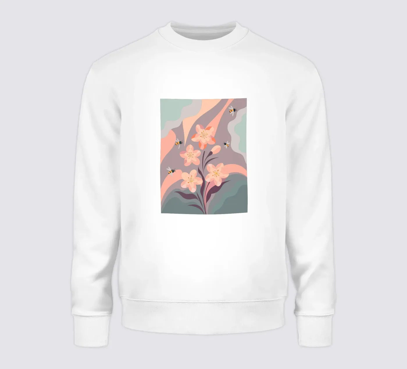 Fiori e api felpa da HAPPY SHOP