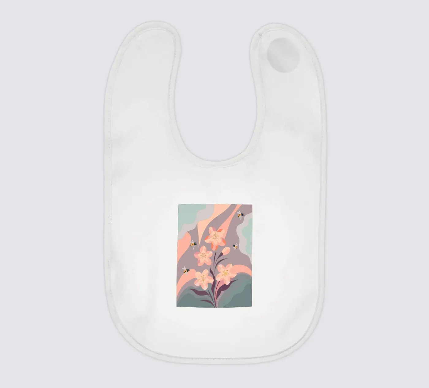 Fiori e api bavaglino da HAPPY SHOP