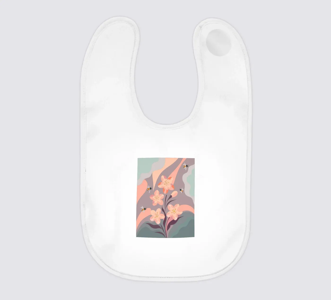 Fiori e api bavaglino da HAPPY SHOP