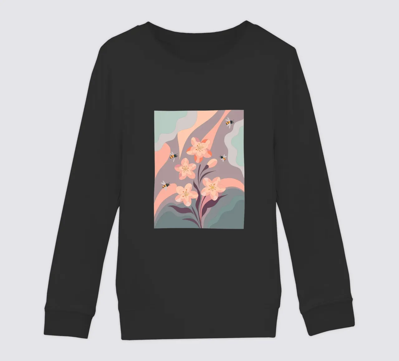 Fiori e api felpa bambino da HAPPY SHOP