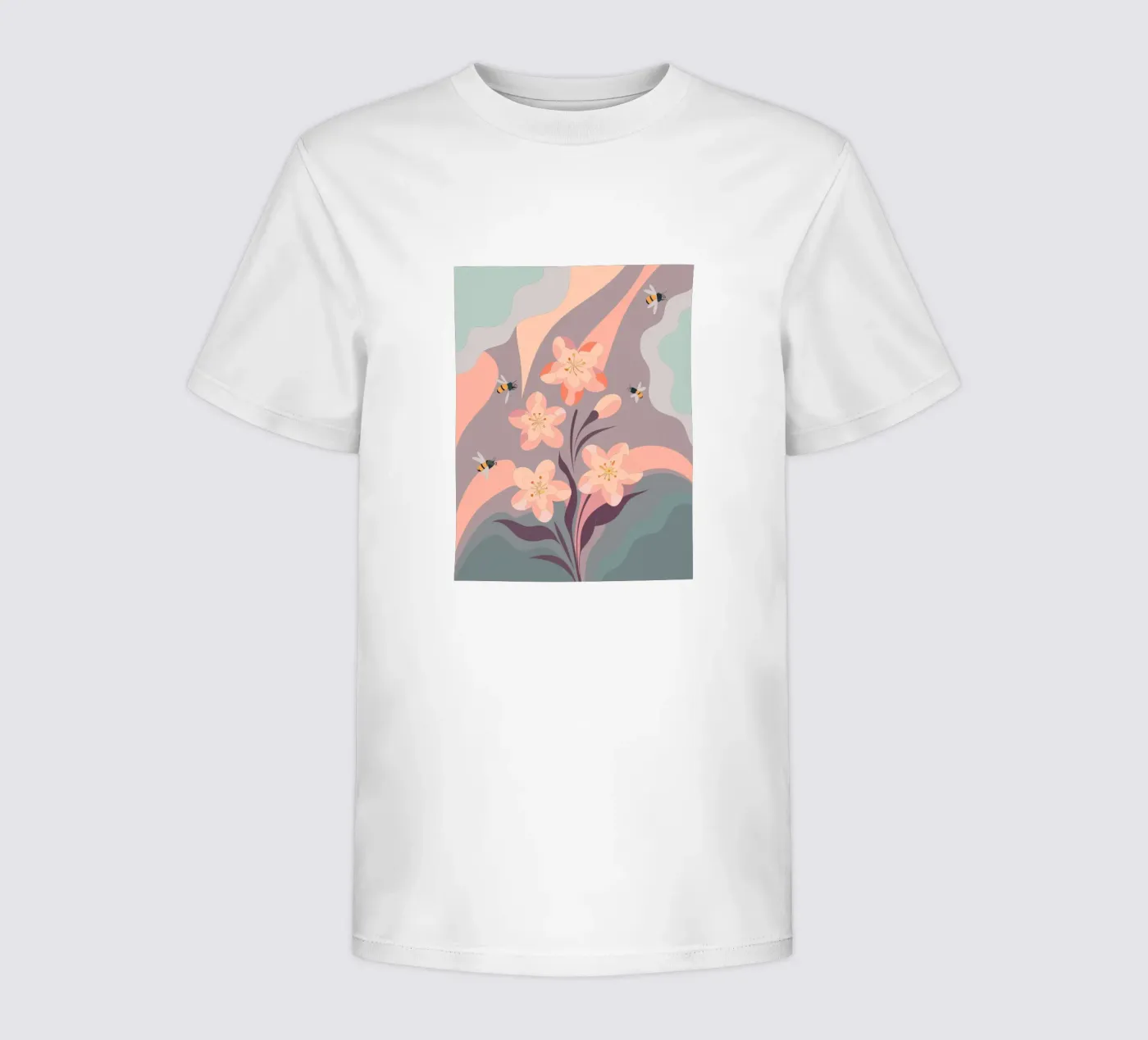 Fiori e api t-shirt bambini da HAPPY SHOP