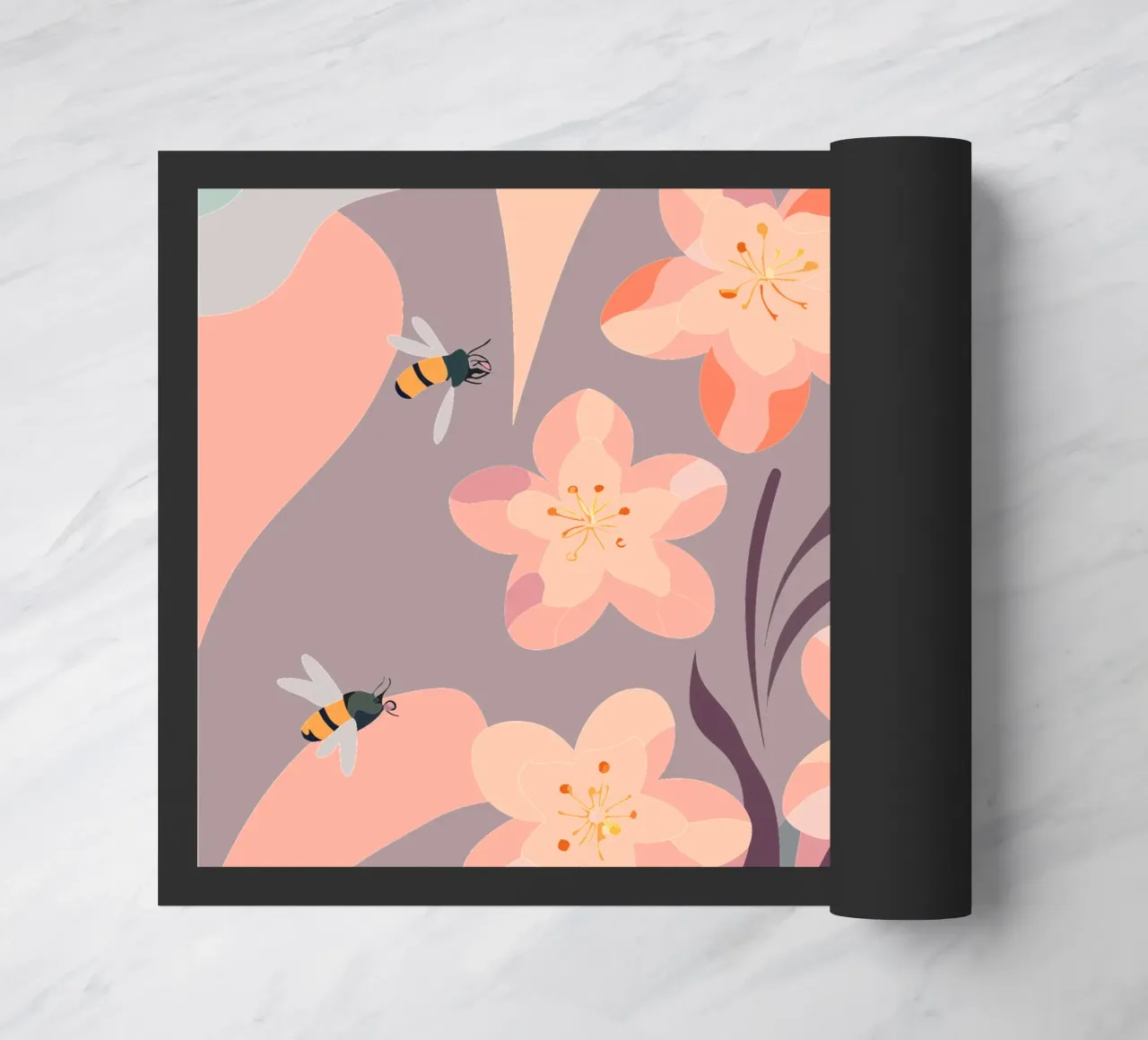 Fiori e api zerbino da HAPPY SHOP