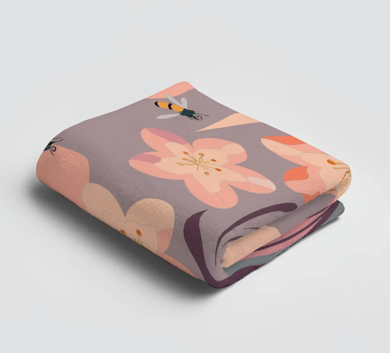 Fiori e api asciugamano da bagno da HAPPY SHOP