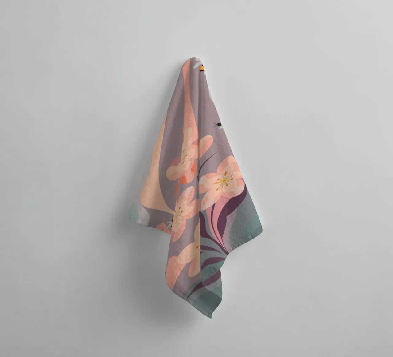 Fiori e api asciugamano da bagno da HAPPY SHOP