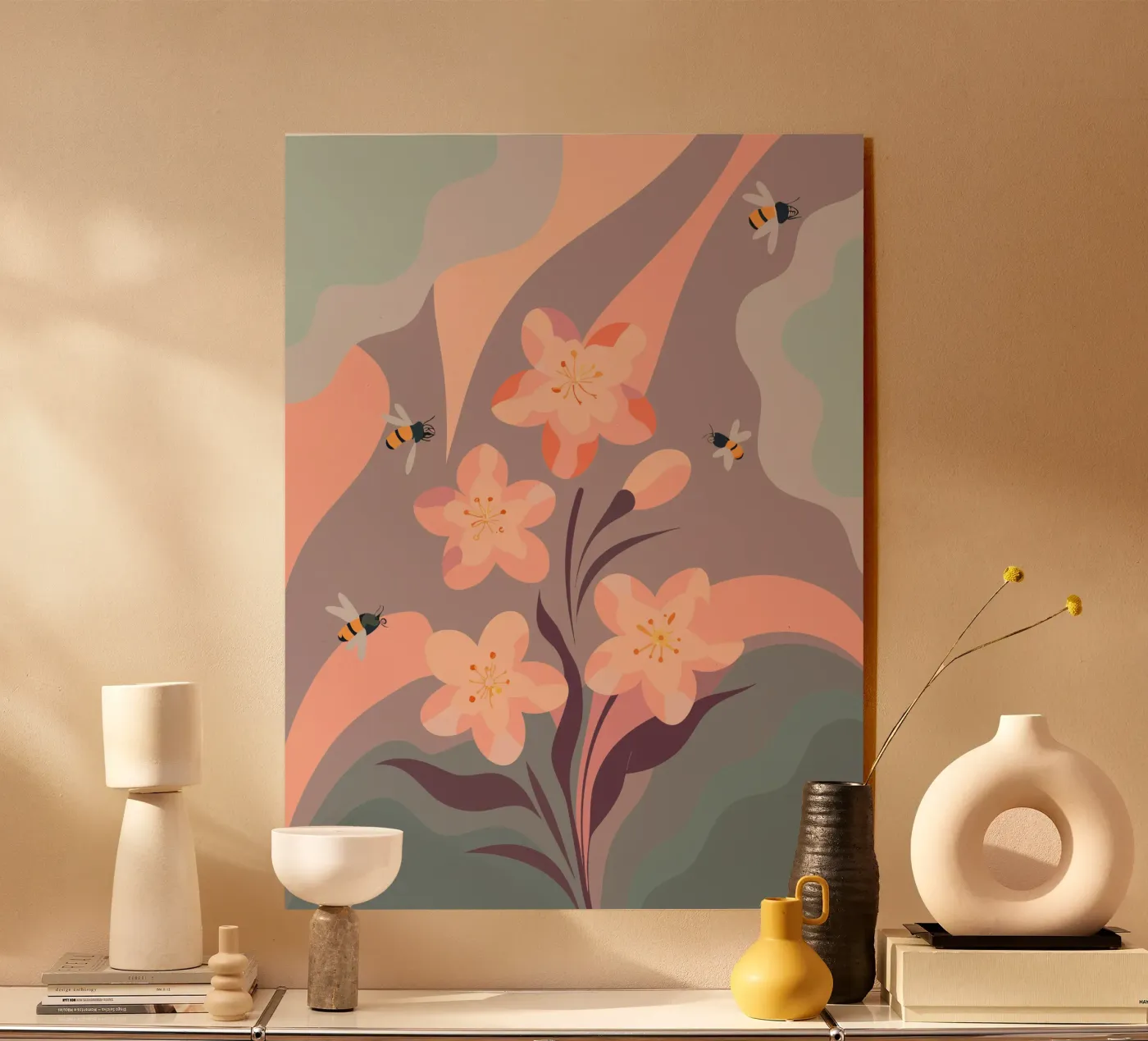 Fiori e api plexiglass da HAPPY SHOP