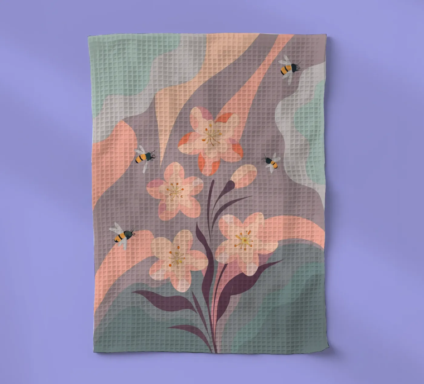 Fiori e api canovaccio da cucina da HAPPY SHOP