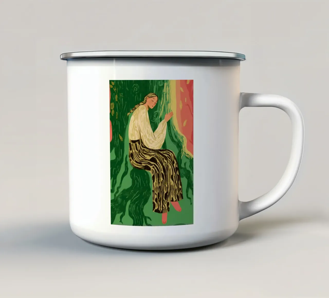 The Forest Knows Her tazza in smalto da Clara August