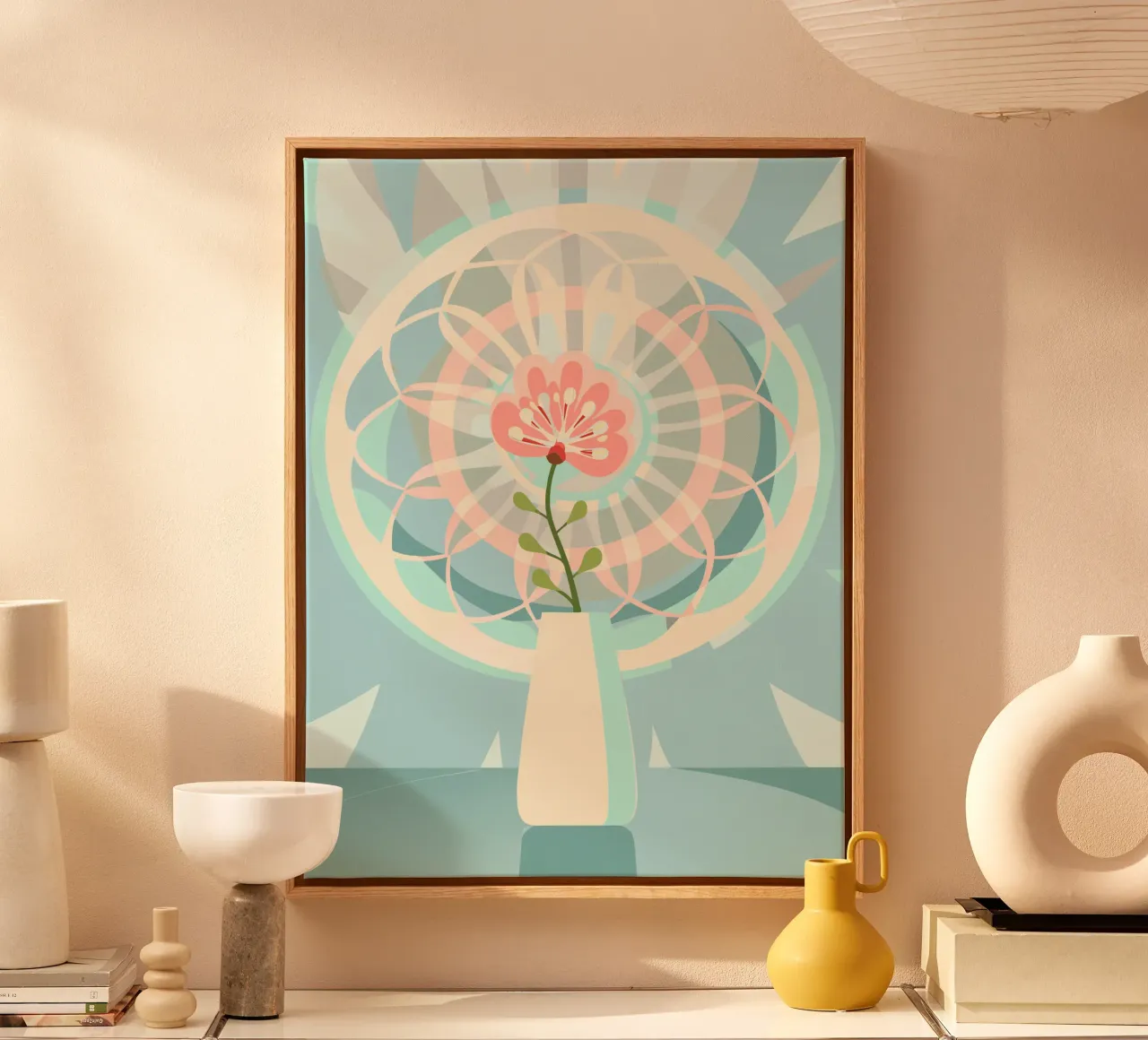 Vaso di fiori tela con Cornice a cassetta da HAPPY SHOP