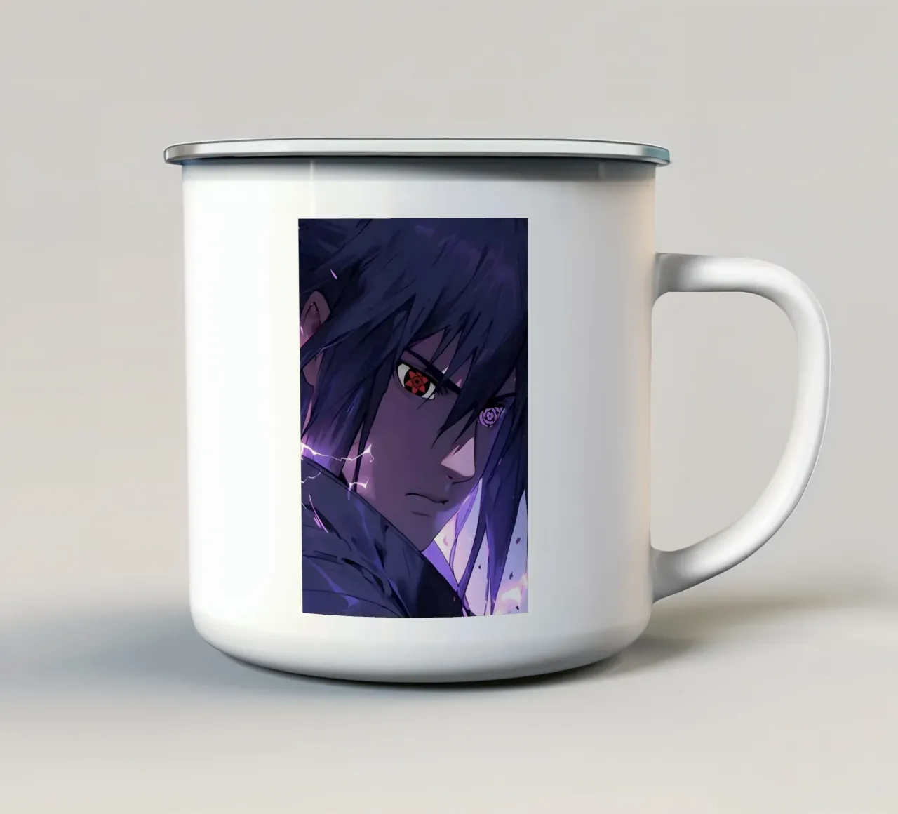 Sasuke tazza in smalto da Anime Place