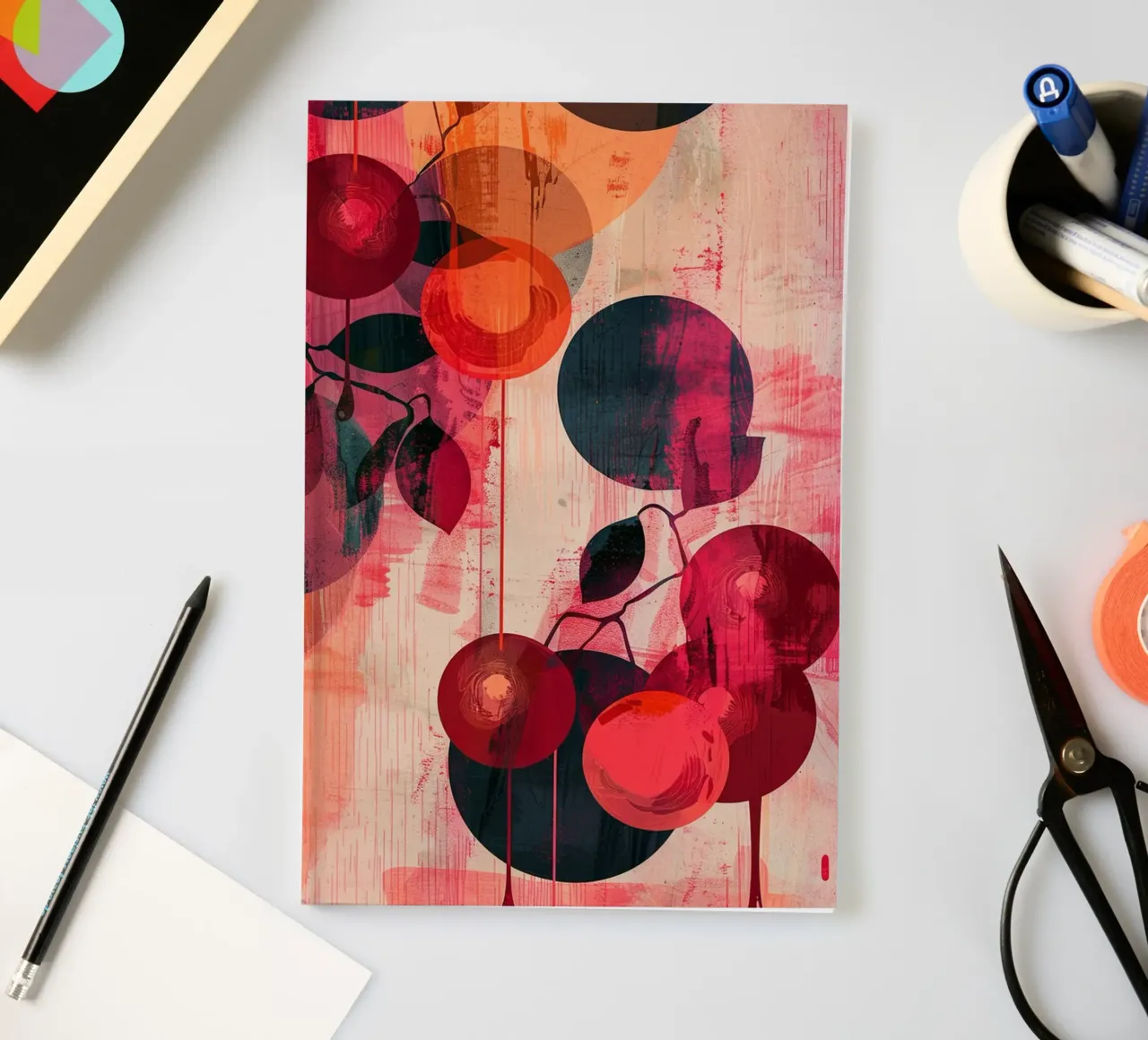 Cherry Drift notebook by Mosaic Dialogue