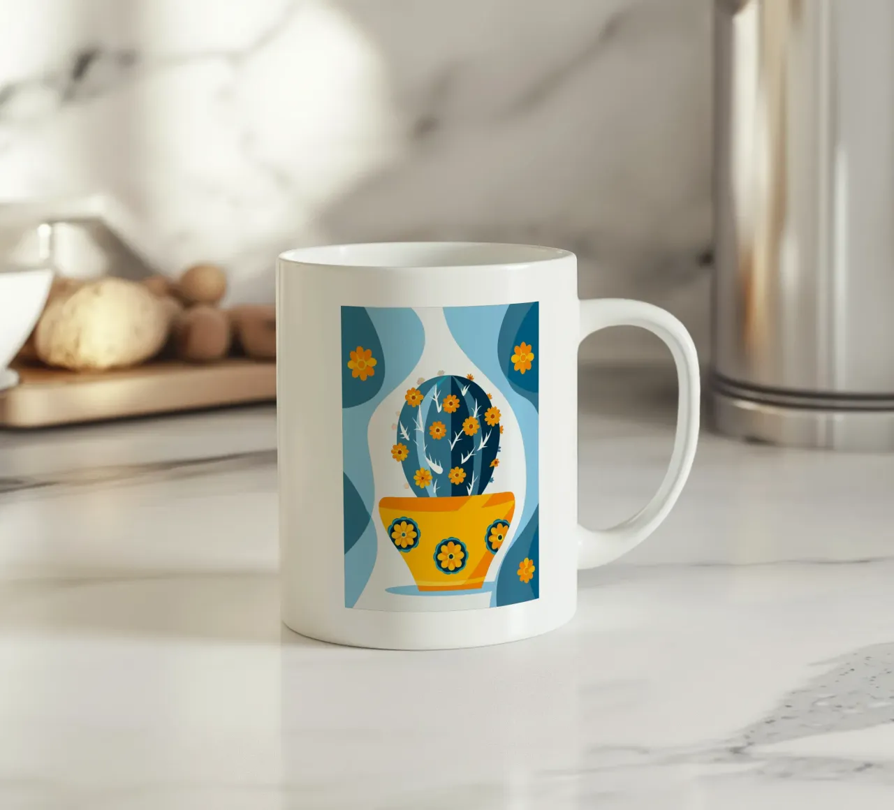 Vaso di cactus tazza in ceramica da HAPPY SHOP