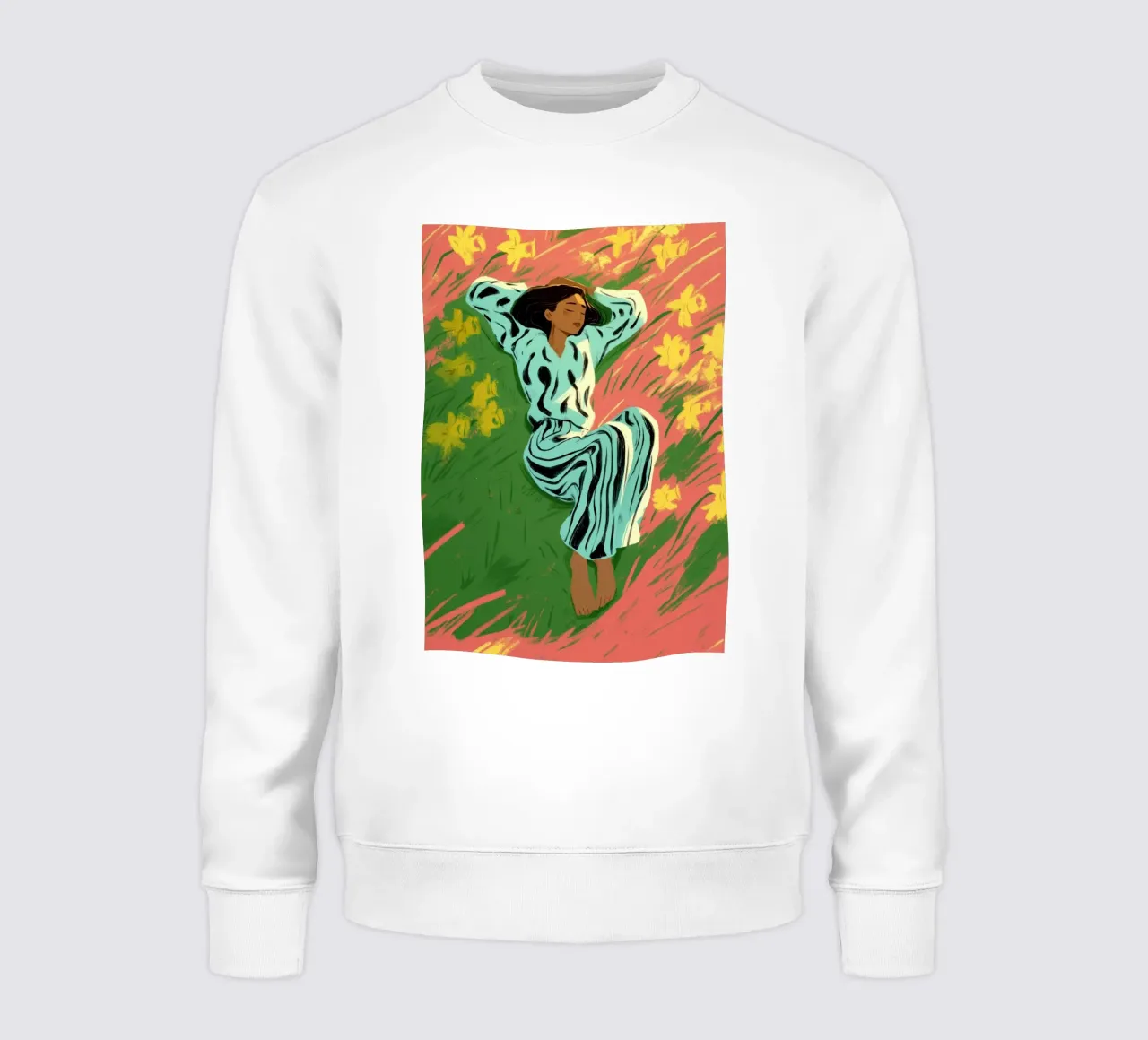 Where Daffodils Dream sudadera de Clara August