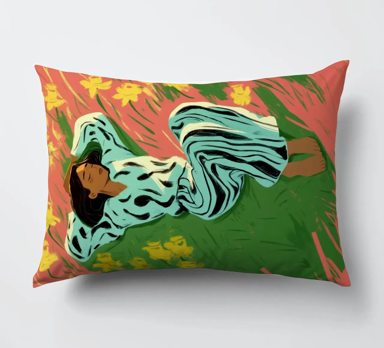 Where Daffodils Dream cuscino da Clara August