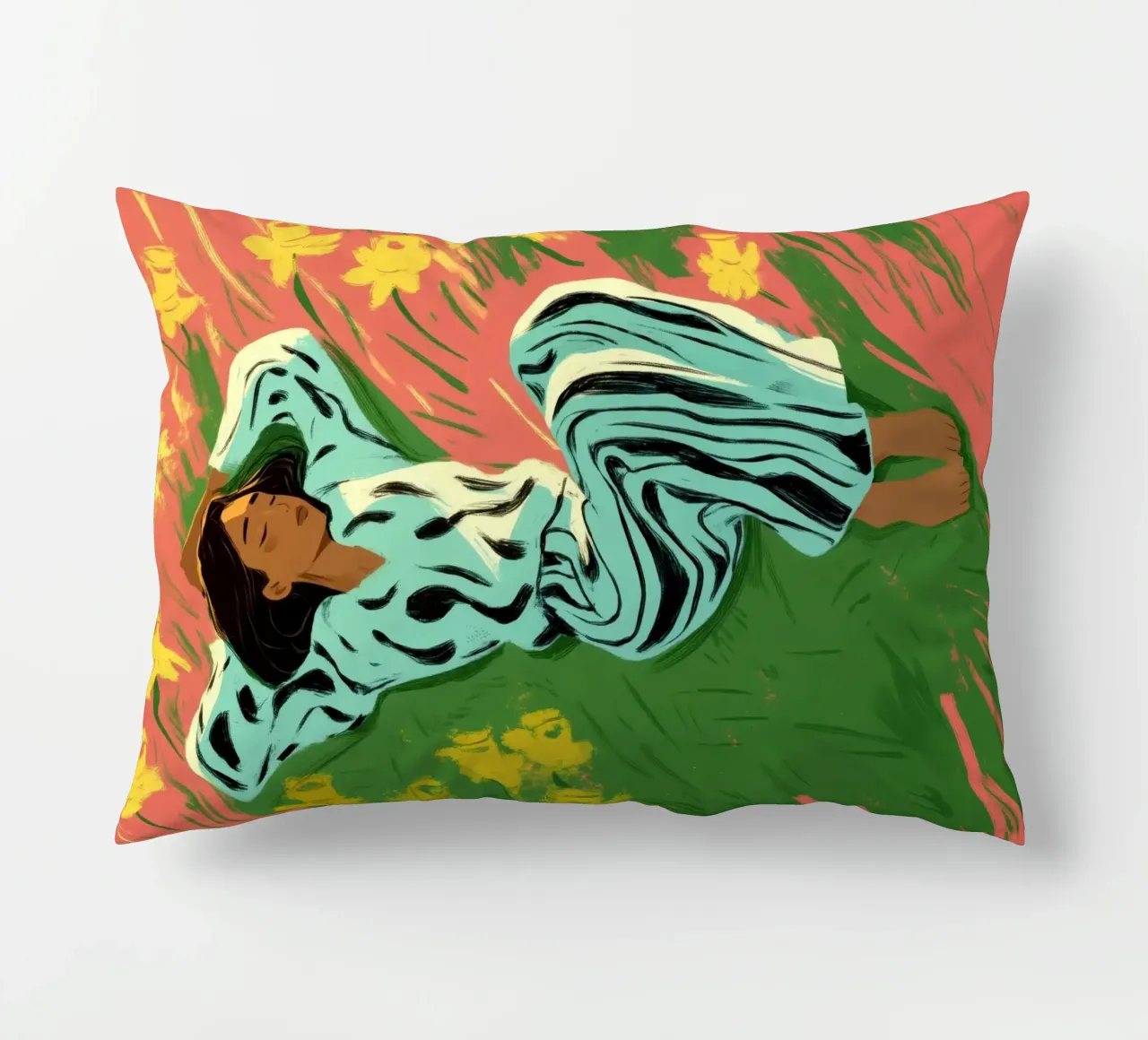 Where Daffodils Dream cuscino da Clara August