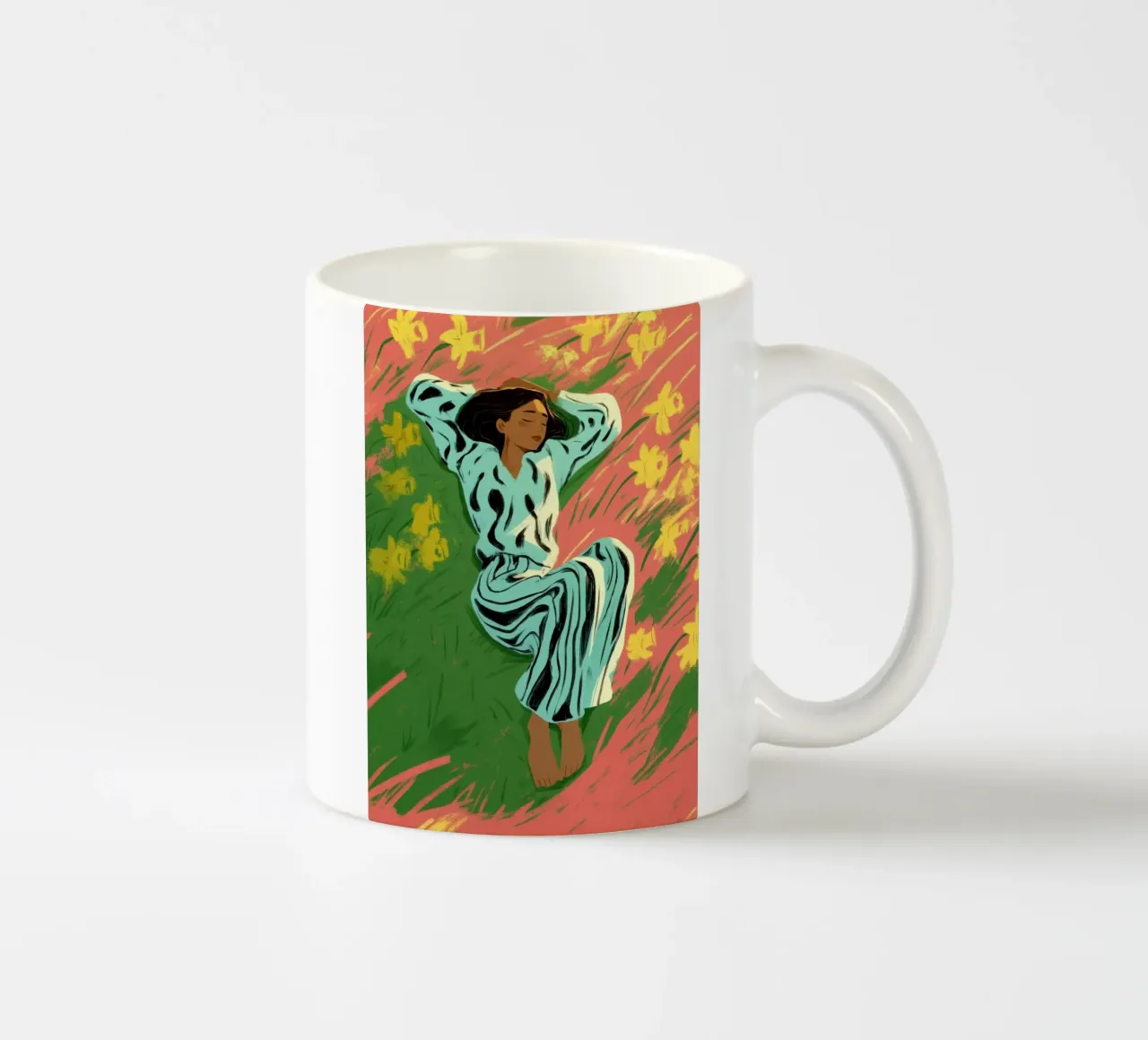 Where Daffodils Dream tazza in ceramica da Clara August