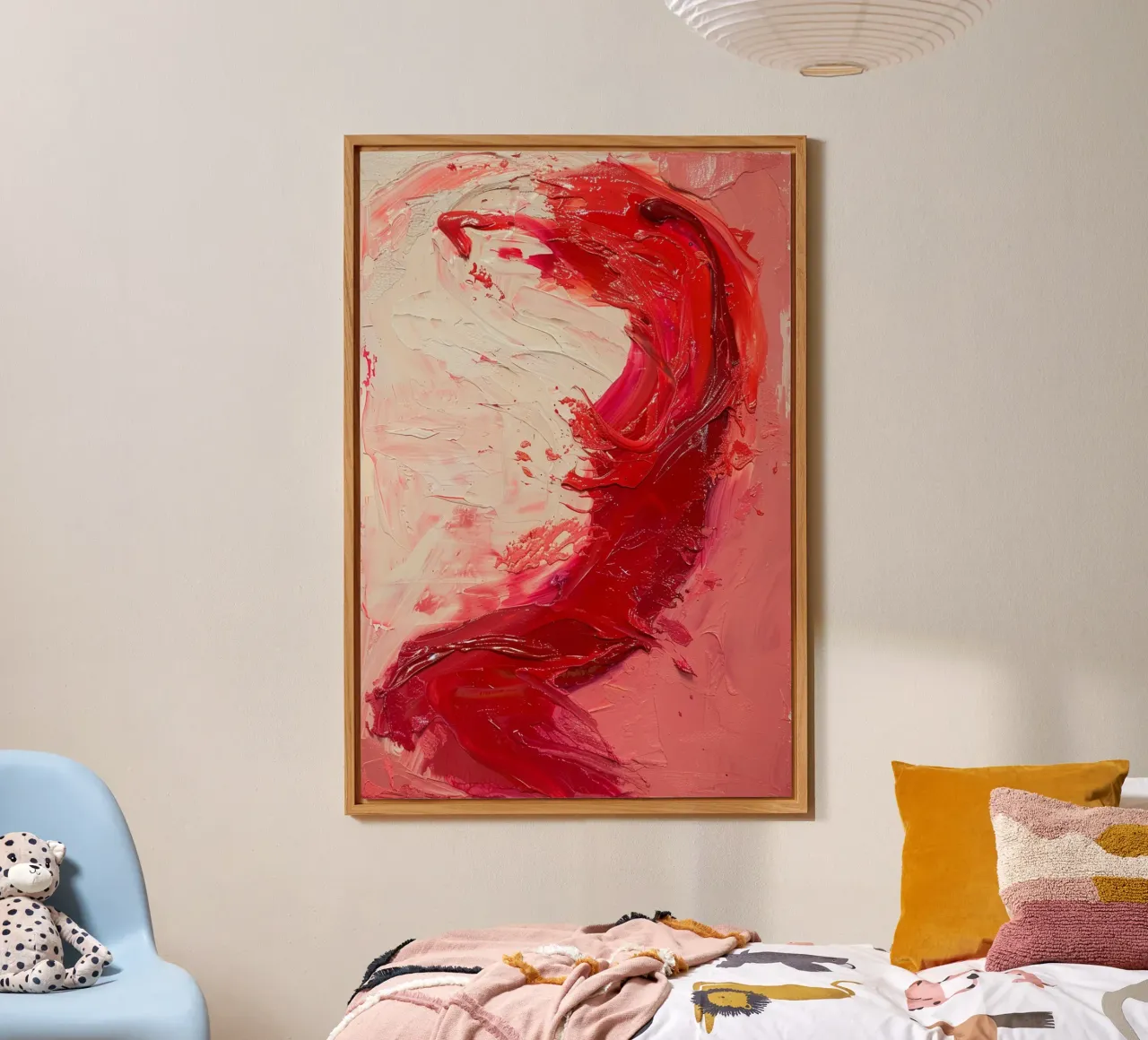 Crimson Motion alu-dibond by Mosaic Dialogue