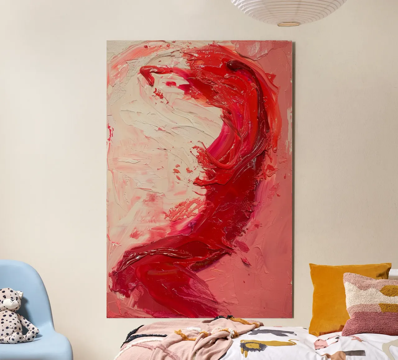 Crimson Motion alu-dibond by Mosaic Dialogue