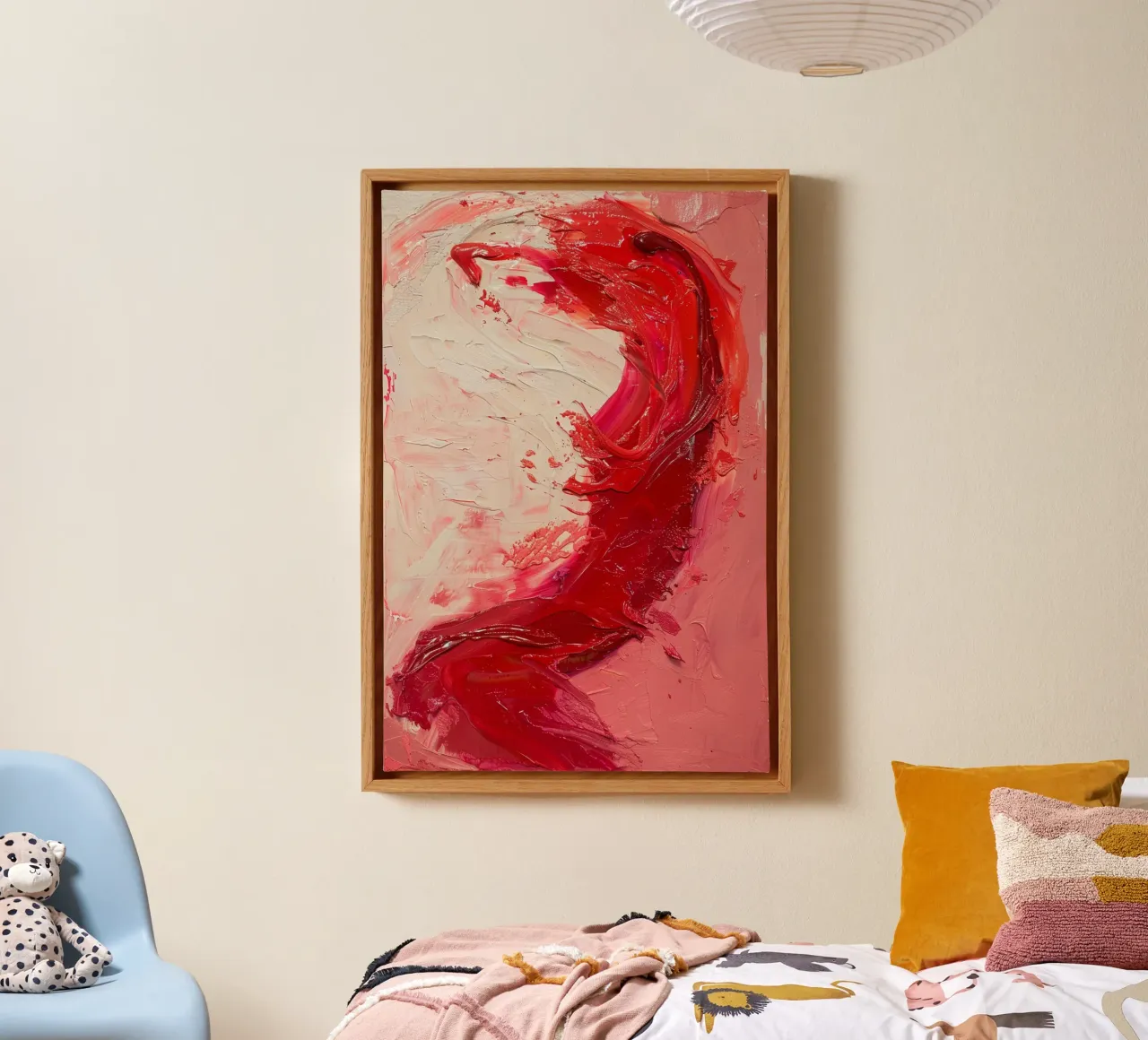 Crimson Motion canvas by Mosaic Dialogue