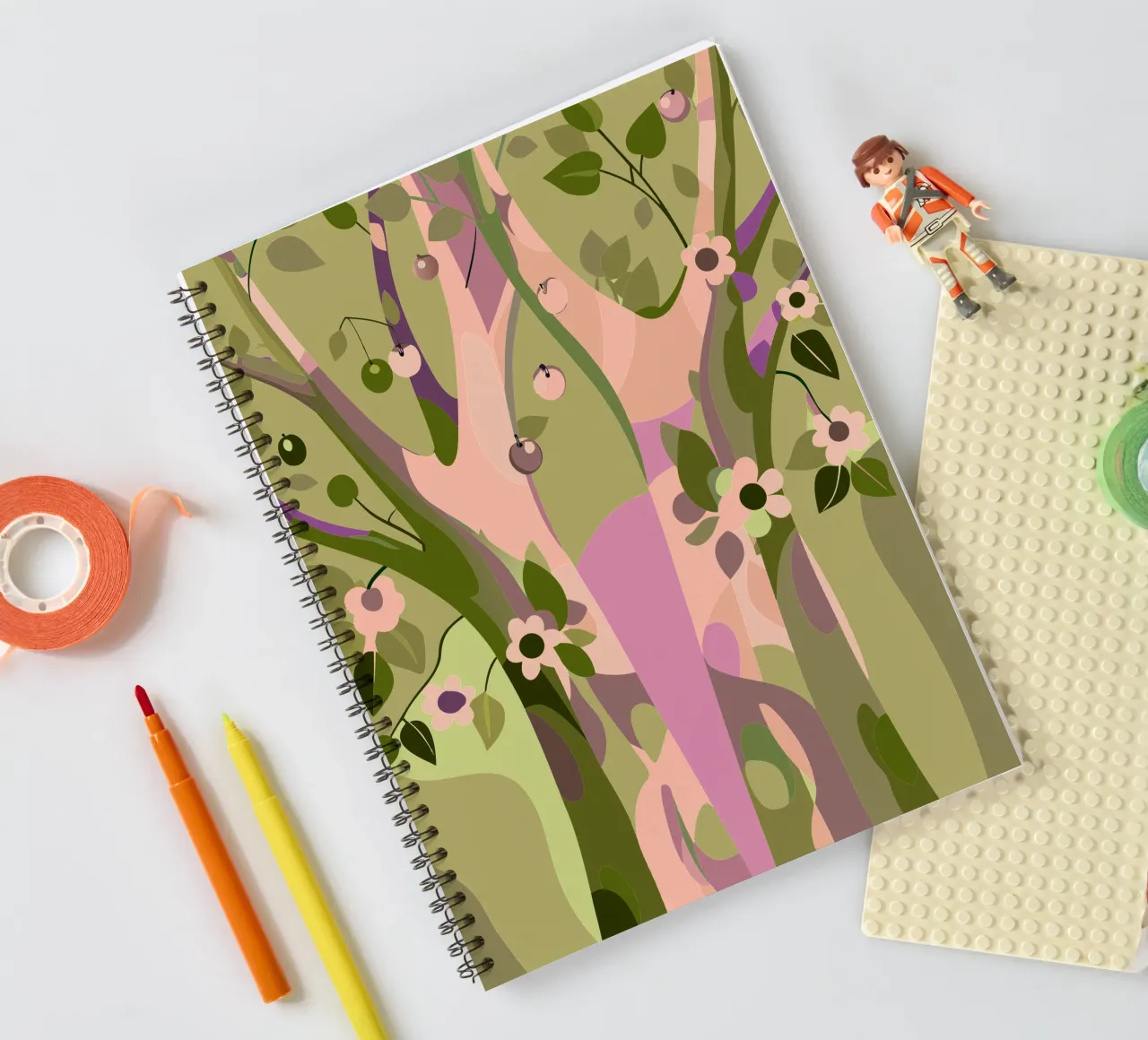 Trees spiral notebook by HAPPY SHOP