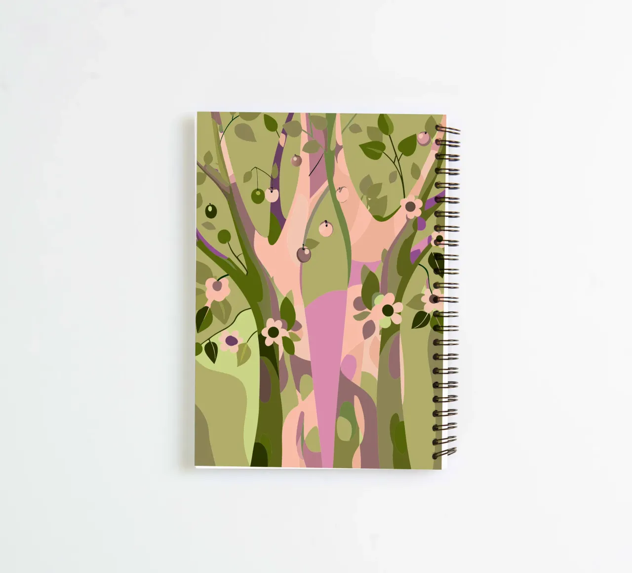 Trees spiral notebook by HAPPY SHOP