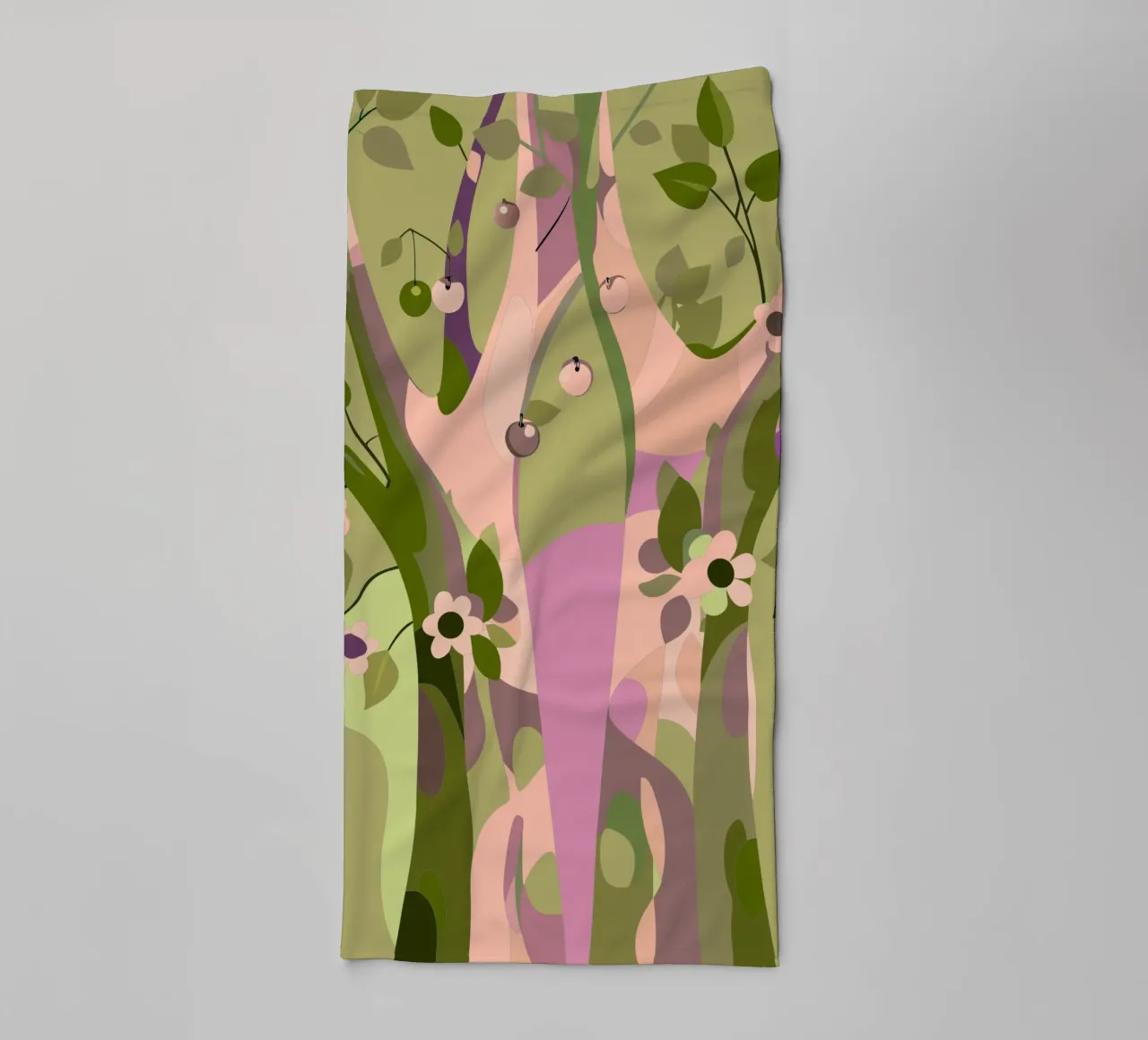 Trees towel by HAPPY SHOP