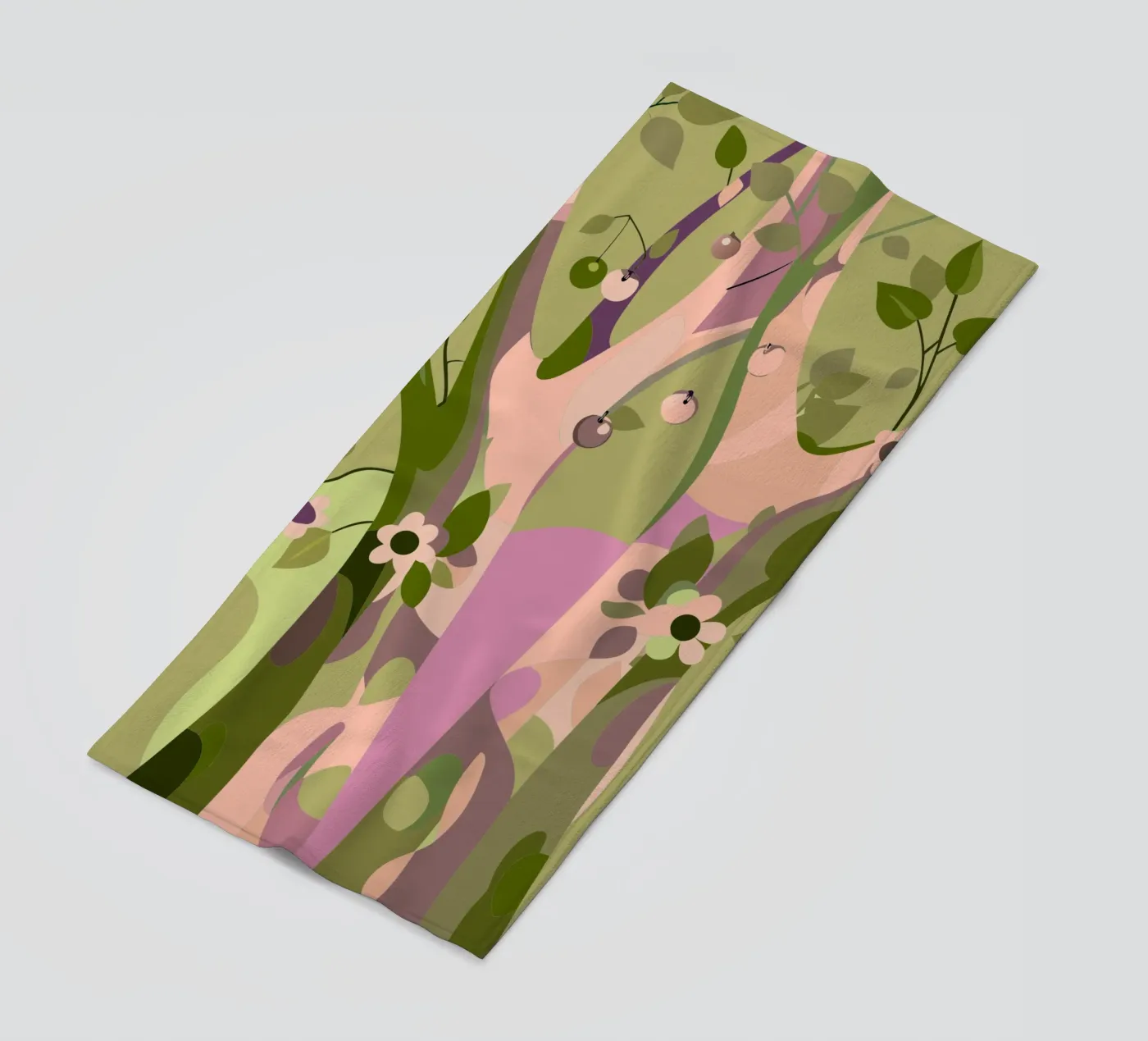 Trees beach towel by HAPPY SHOP