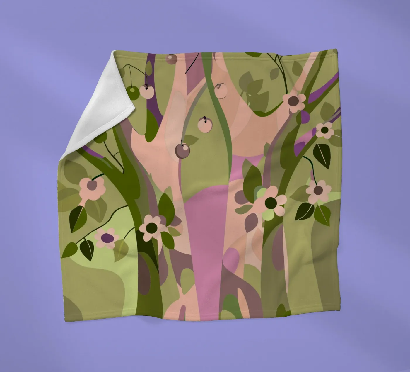 Bomen fleecedeken van HAPPY SHOP