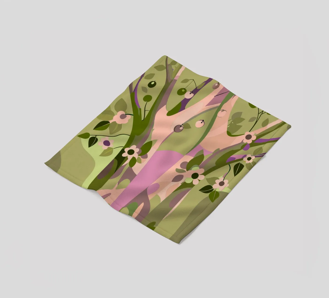 Bomen fleecedeken van HAPPY SHOP