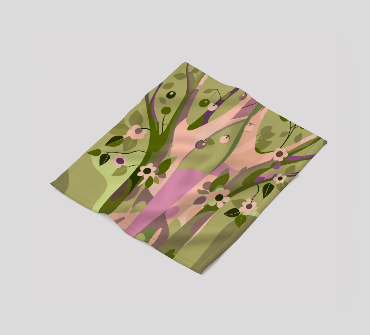 Bäume Fleecedecke von HAPPY SHOP