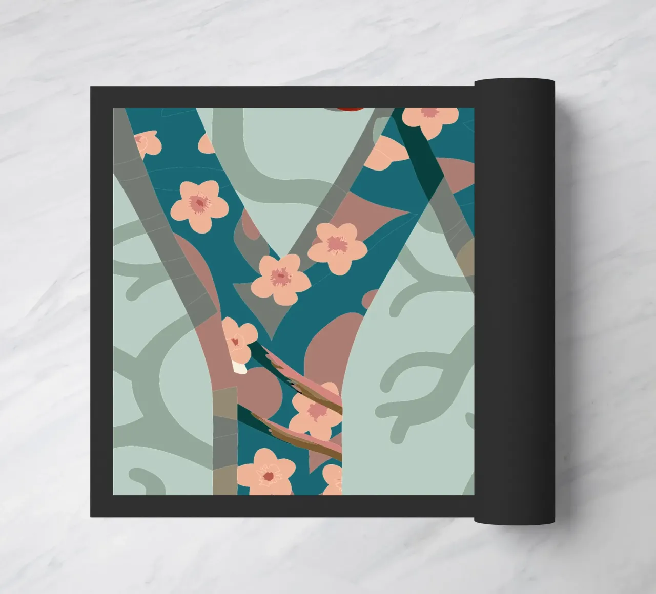 Cherry tree doormat by HAPPY SHOP