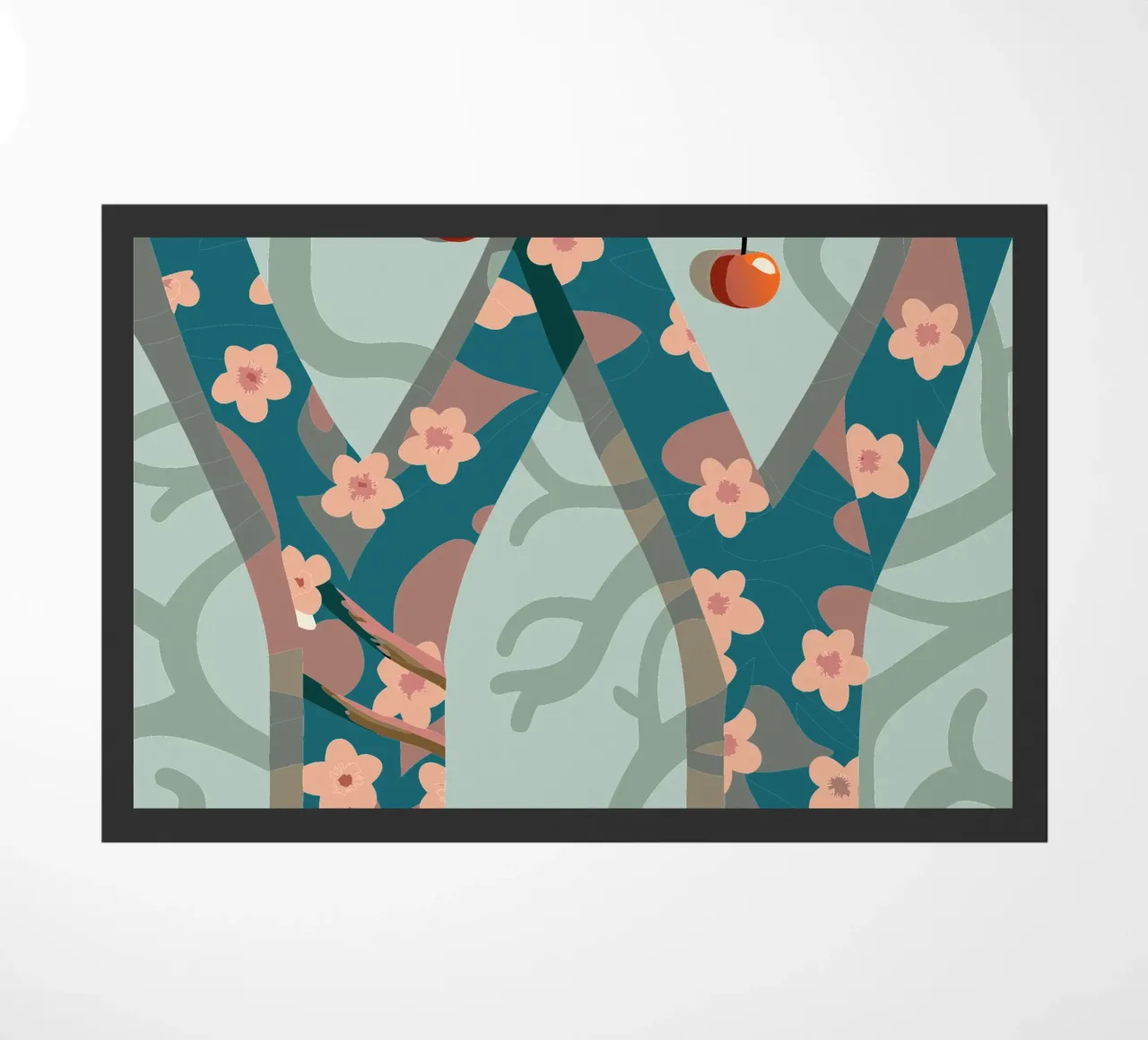 Cherry tree doormat by HAPPY SHOP