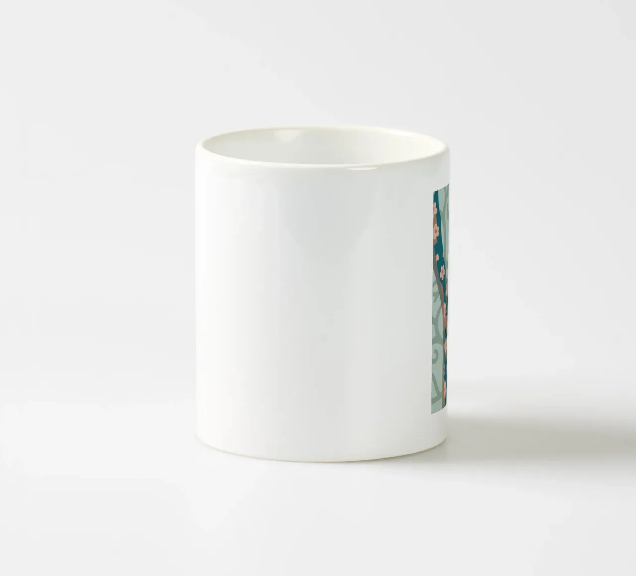 Cherry tree ceramic mug by HAPPY SHOP