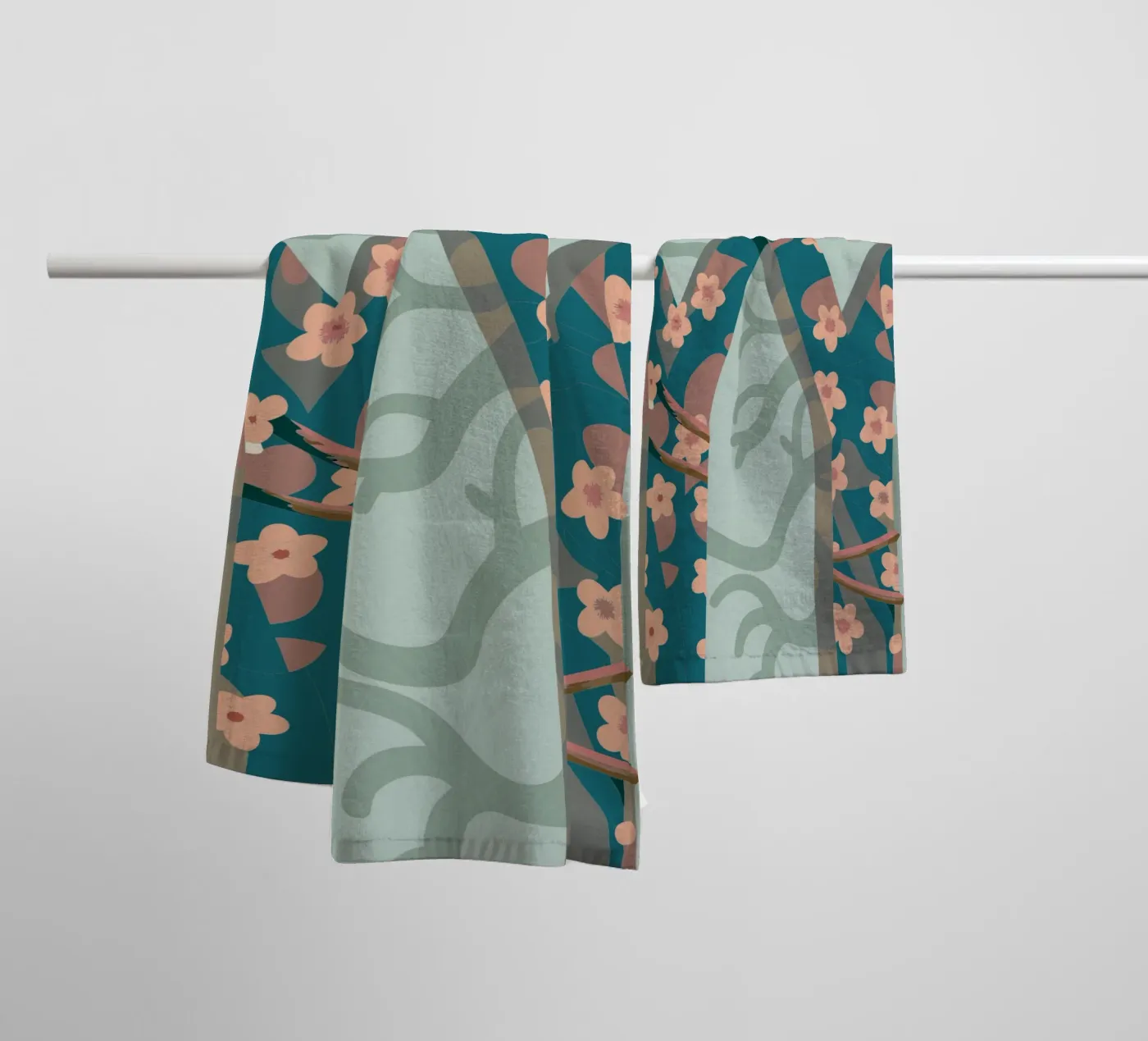 Cherry tree towel by HAPPY SHOP