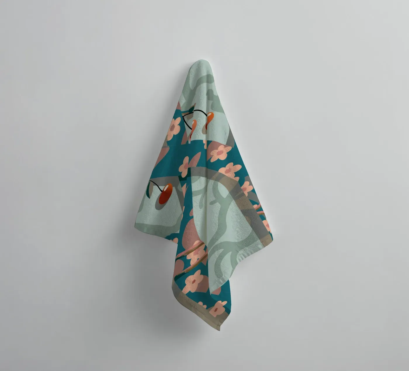 Cherry tree towel by HAPPY SHOP