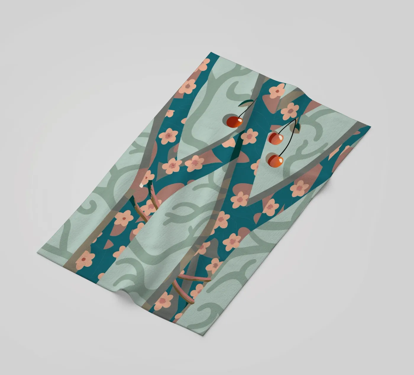 Kersenboom strandhanddoek van HAPPY SHOP