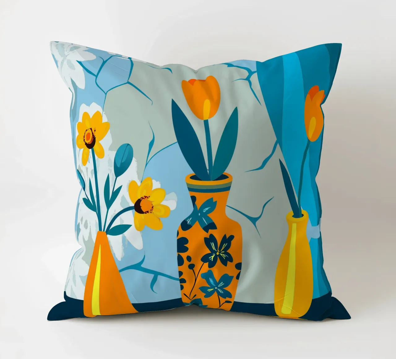 Tre vasi di fiori cuscino da HAPPY SHOP