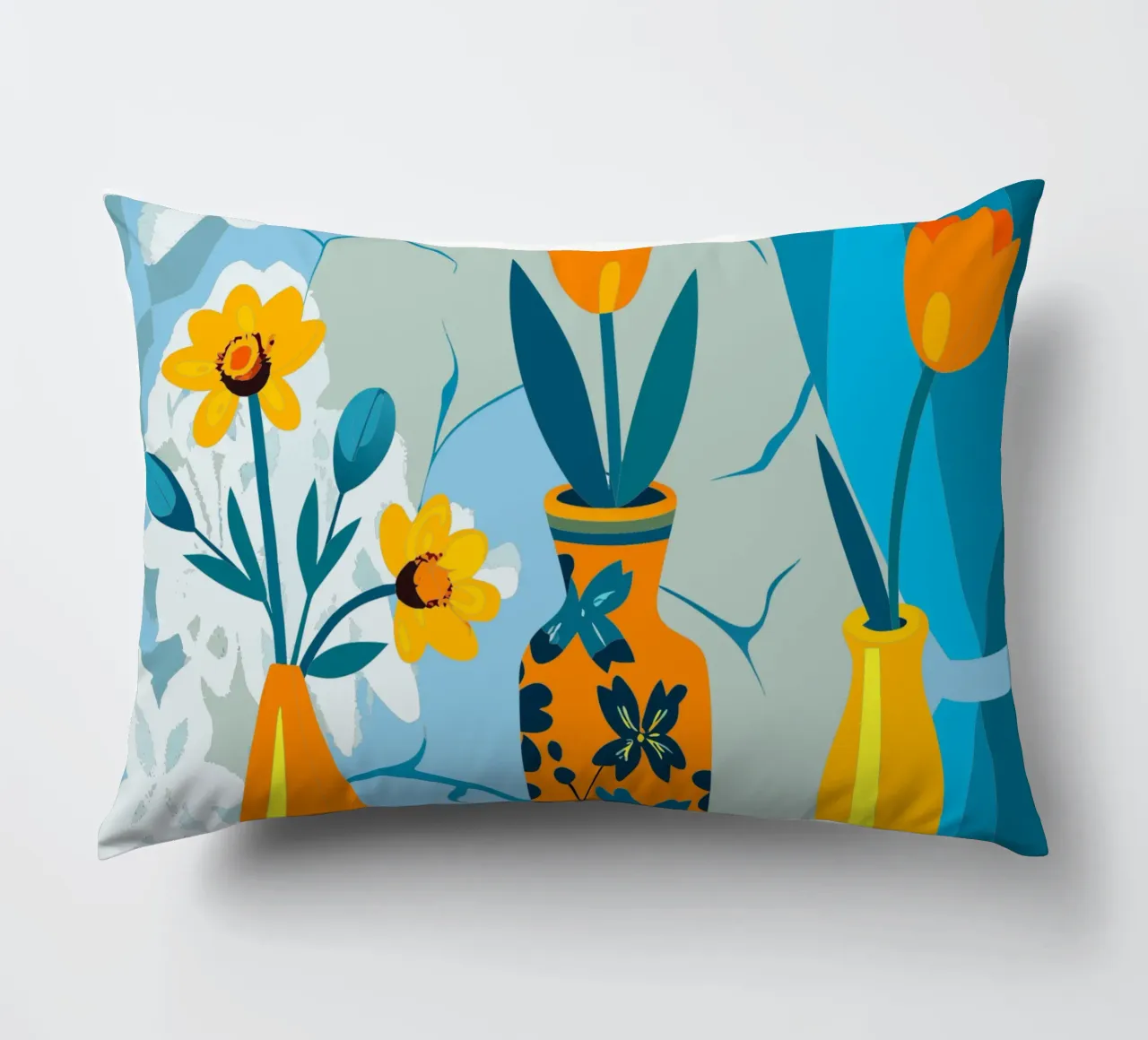Tre vasi di fiori cuscino da HAPPY SHOP