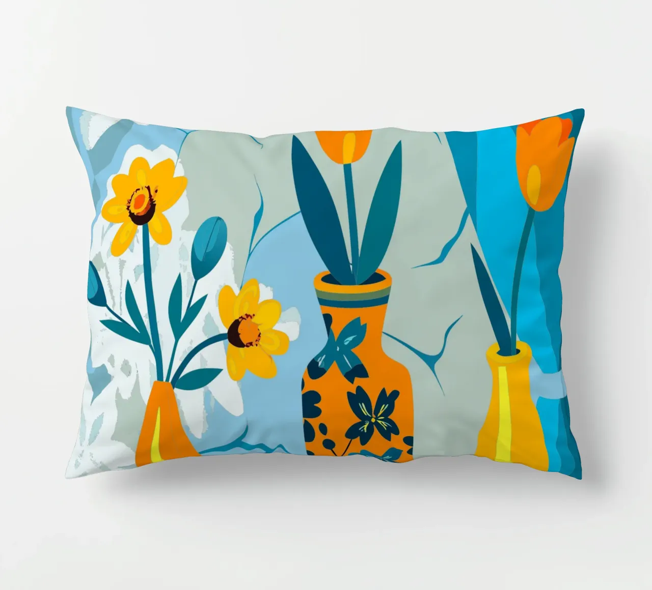 Tre vasi di fiori cuscino da HAPPY SHOP